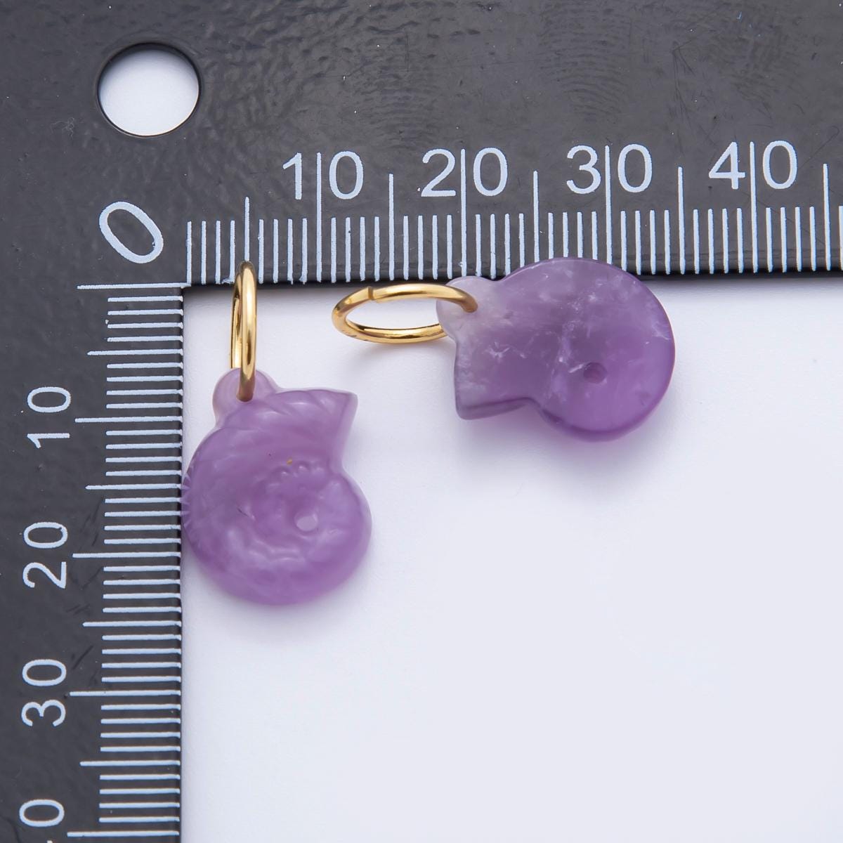Gemstone Conch Sea Shell Pendant, 18K Gold Filled Beach Semi Precious Stone Sea Snail Conch Shell Charm For Necklace Bracelet Component C548
