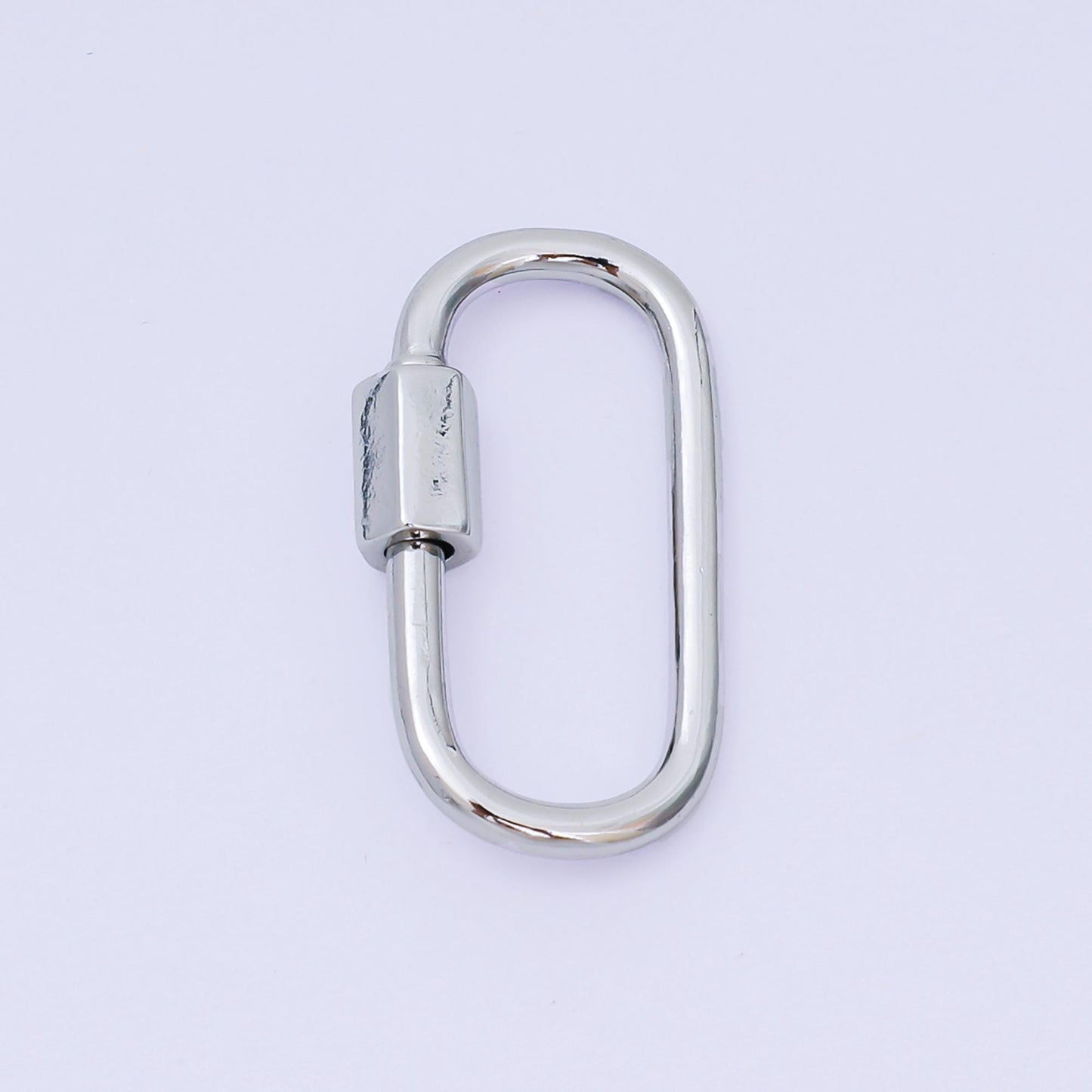 1pc carabiner screw clasp, screw clasp oval , interlocking oval clasp, oval shaped clasps, gold, silver for bracelet necklace z623