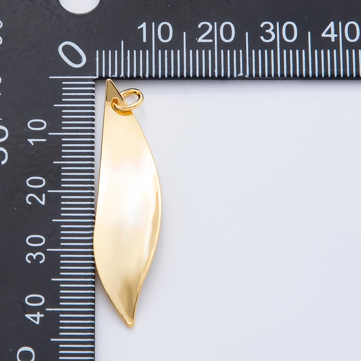 Modern Gold Organic Freeform Shape Pendant Charm Necklace Jewelry Supply DIY Jewelry Finding 18k Gold Filled Molten Gold Charm N-1821
