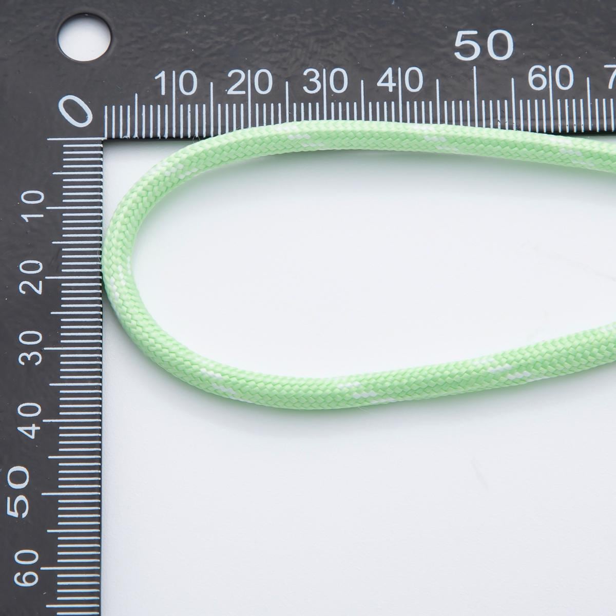 Jewelry Making Green Cord Polyester & Spandex Cord Ropes 5mm Green Braided Rope by Yards | ROLL-1721