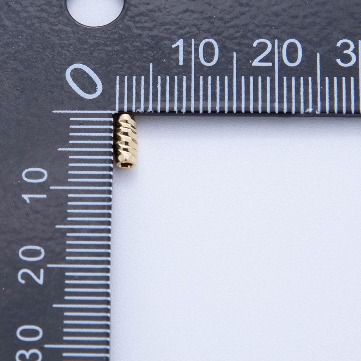 10x 18k Gold Filled Tiny Oval Tube Macaroni Bean spacer beads Tiny Seed Bead spacer beads 6x3 mm beads AF-1067
