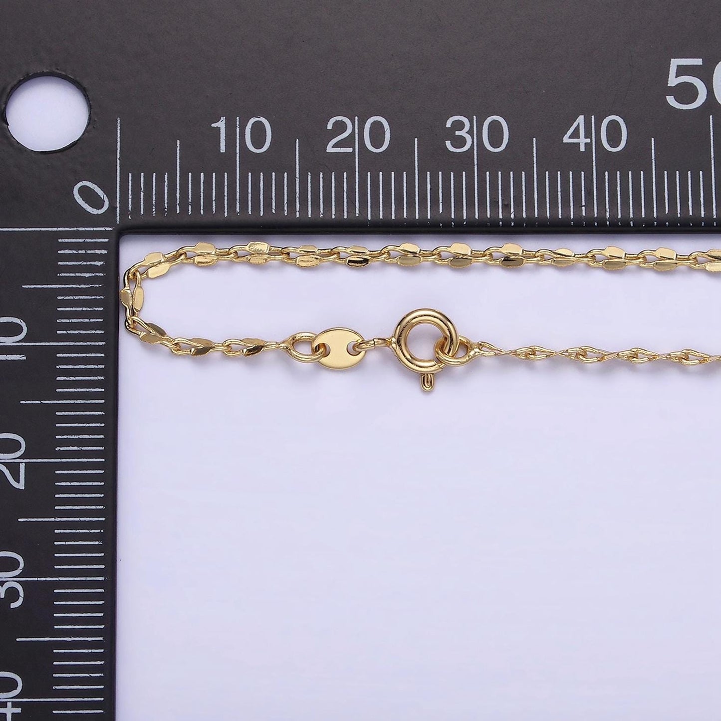 14k gold filled dapped cable chain necklace 19.75 inch long ready to wear necklace for layering jewelry inspired WA-3585