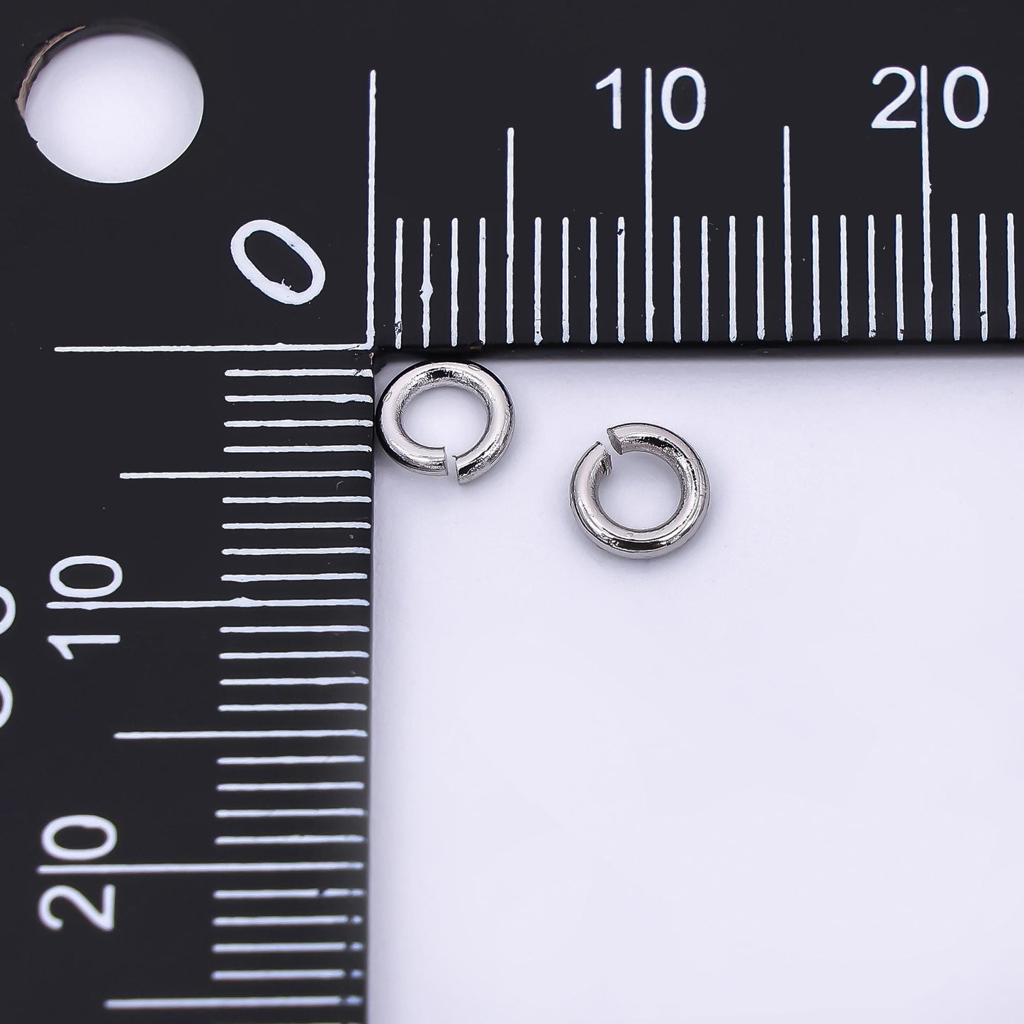 24K Gold Filled 5mm Classic Tiny Round Jump ring Findings in Gold & Silver | SP1640
