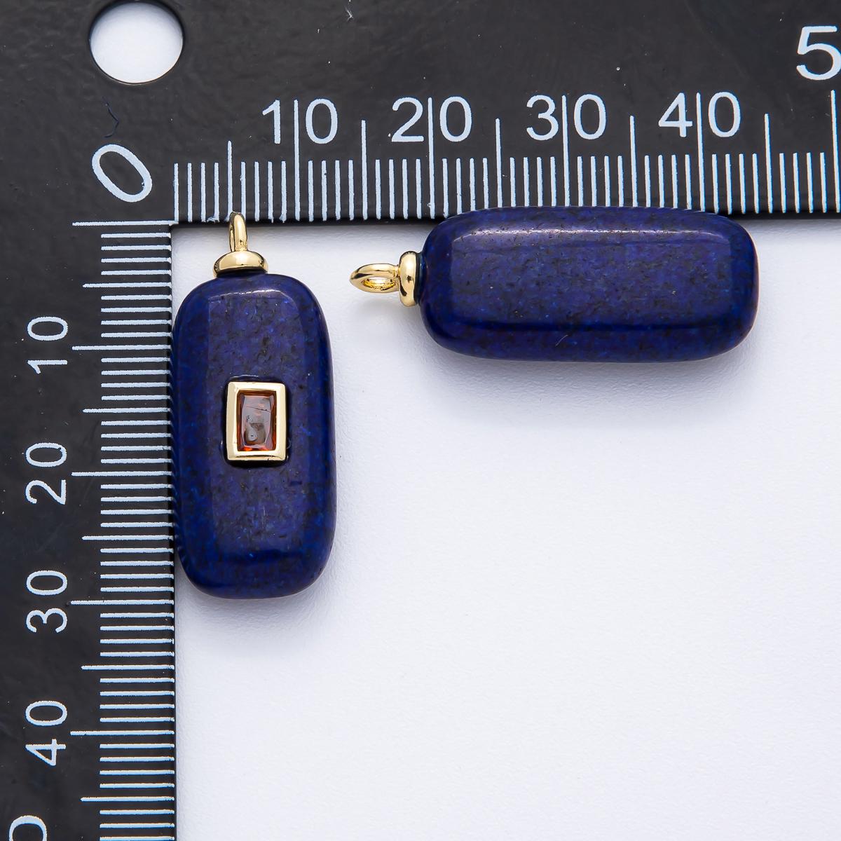 Teardrop Round Gemstone Pendant Amethyst, Quartz Stone Pendant 18k Gold Filled Peg Bail