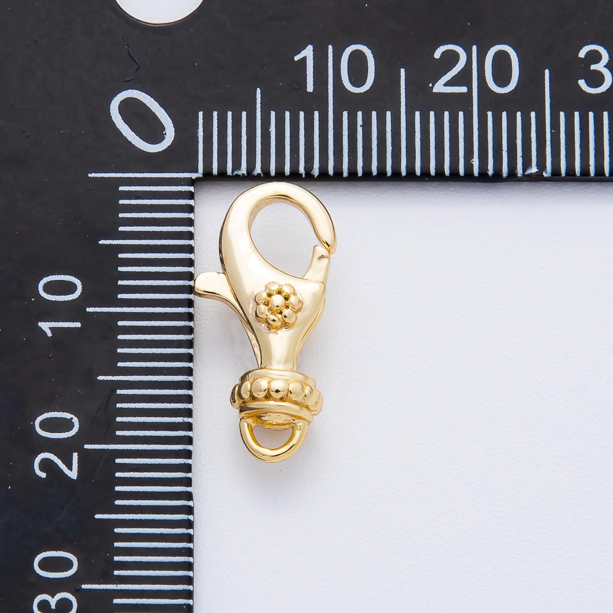 Dainty 18K Gold Filled Flower Lobster Claw Clasp for DIY Minimalist Jewelry Supplies Z-1373