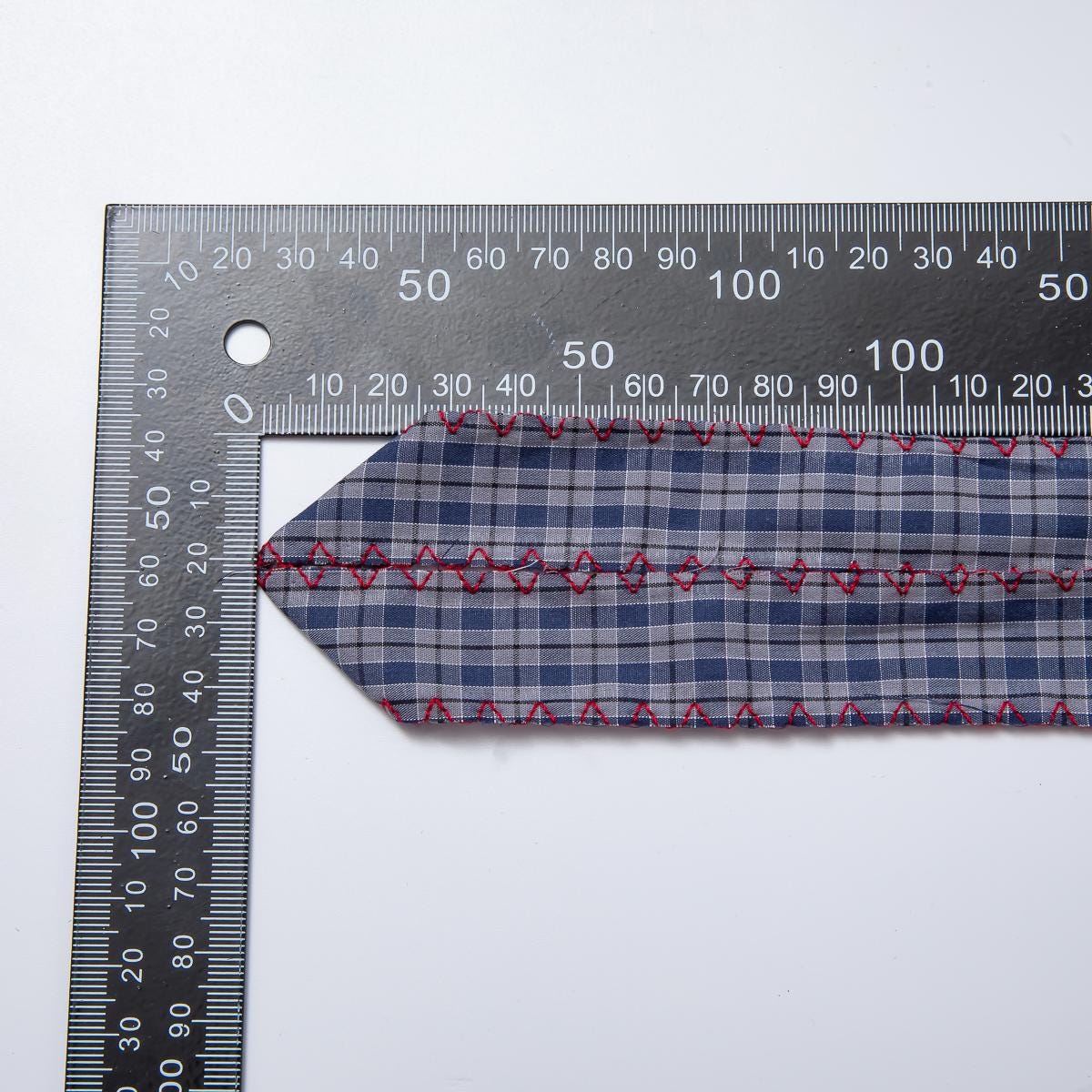 1 yard Plated Red Blue Jean Fabric Long Ribbon Pieces 25mm Cotton for Jewelry Making Supply ROLL-1716