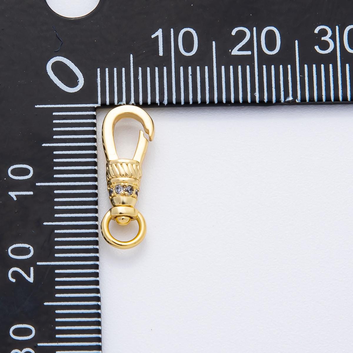 17.7mm Fancy Swivel 18k Gold Filled Lobster Claw, Jewelry Making Clasps z-1375