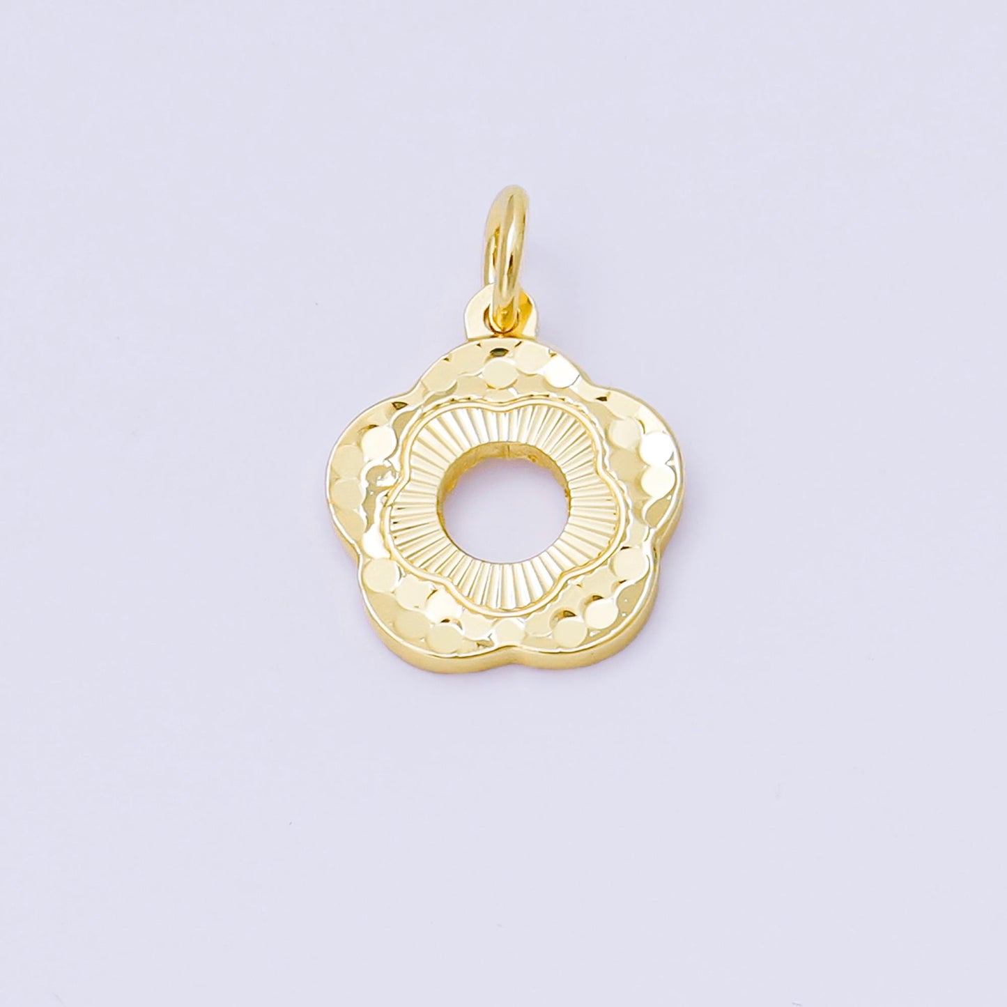 24K Gold Filled 14mm Medallion Coin Charm | AF1246-AF1246
