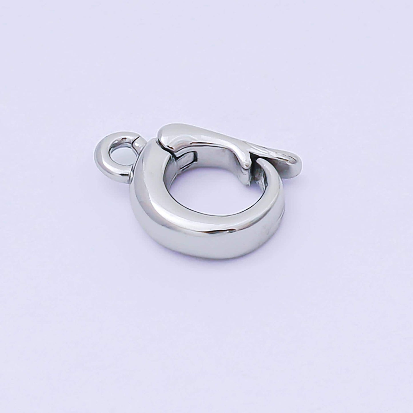 14K Gold Filled 11mm Dainty Bail Clasp Open Charm Finding in Gold & Silver | Z1340