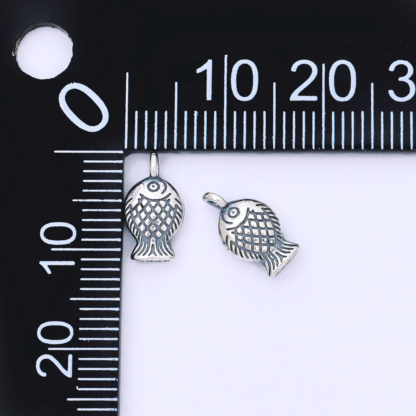 Mini Sterling silver s925 fish Charm Under the Sea animal charm | SL-691