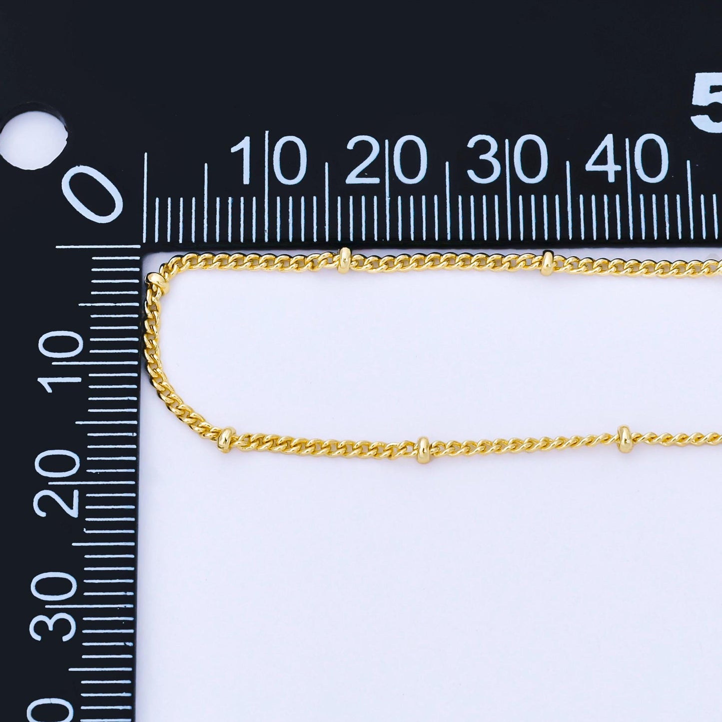 24K Gold Filled 2.1mm Dainty Satellite Unfinished Chain by Yard Gold Filled Cable Chain Jewelry Supply for Jewelry Making ROLL-1738