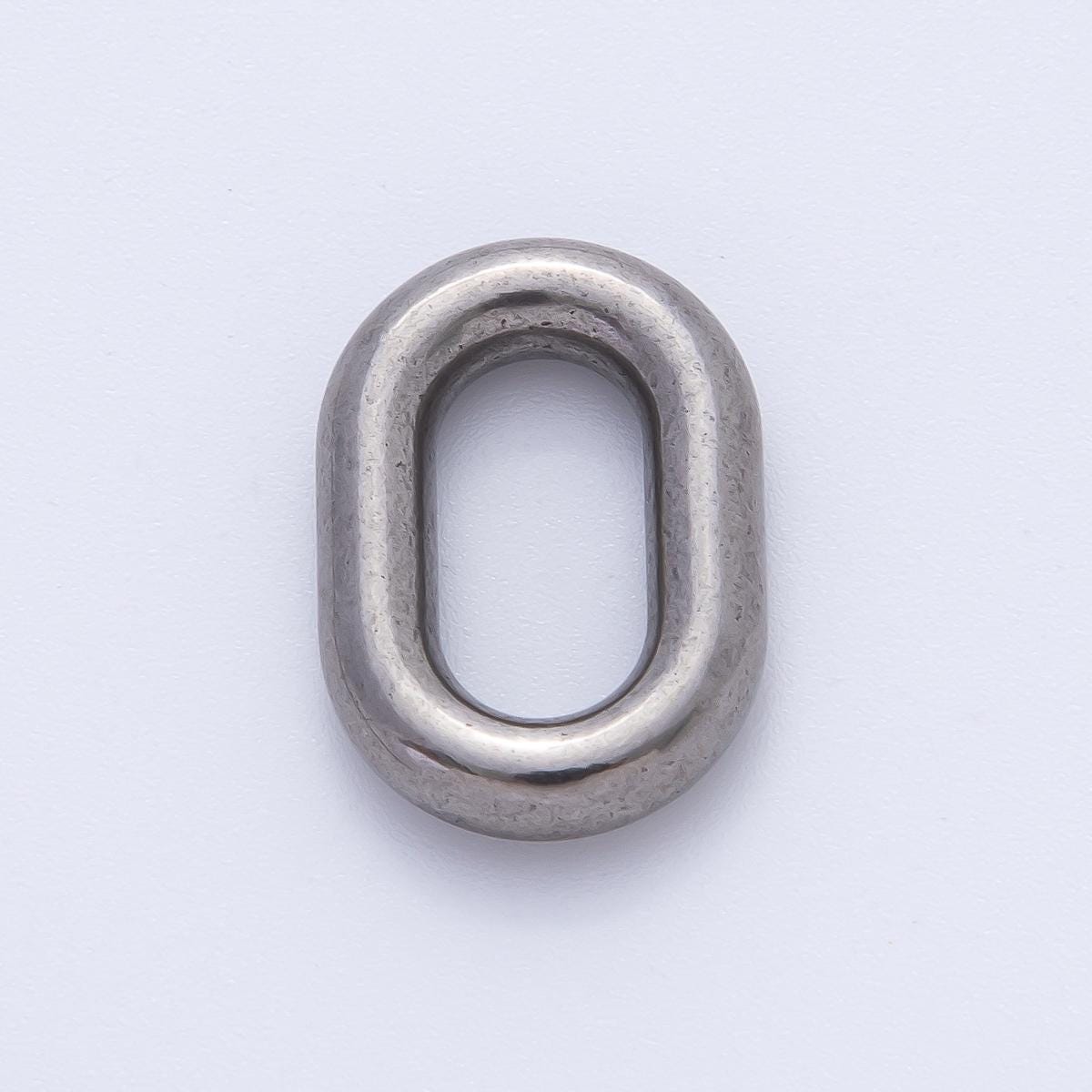 18K Gold Plated 20mm Open Thick Oval Finding in Gold & Silver | Z1430