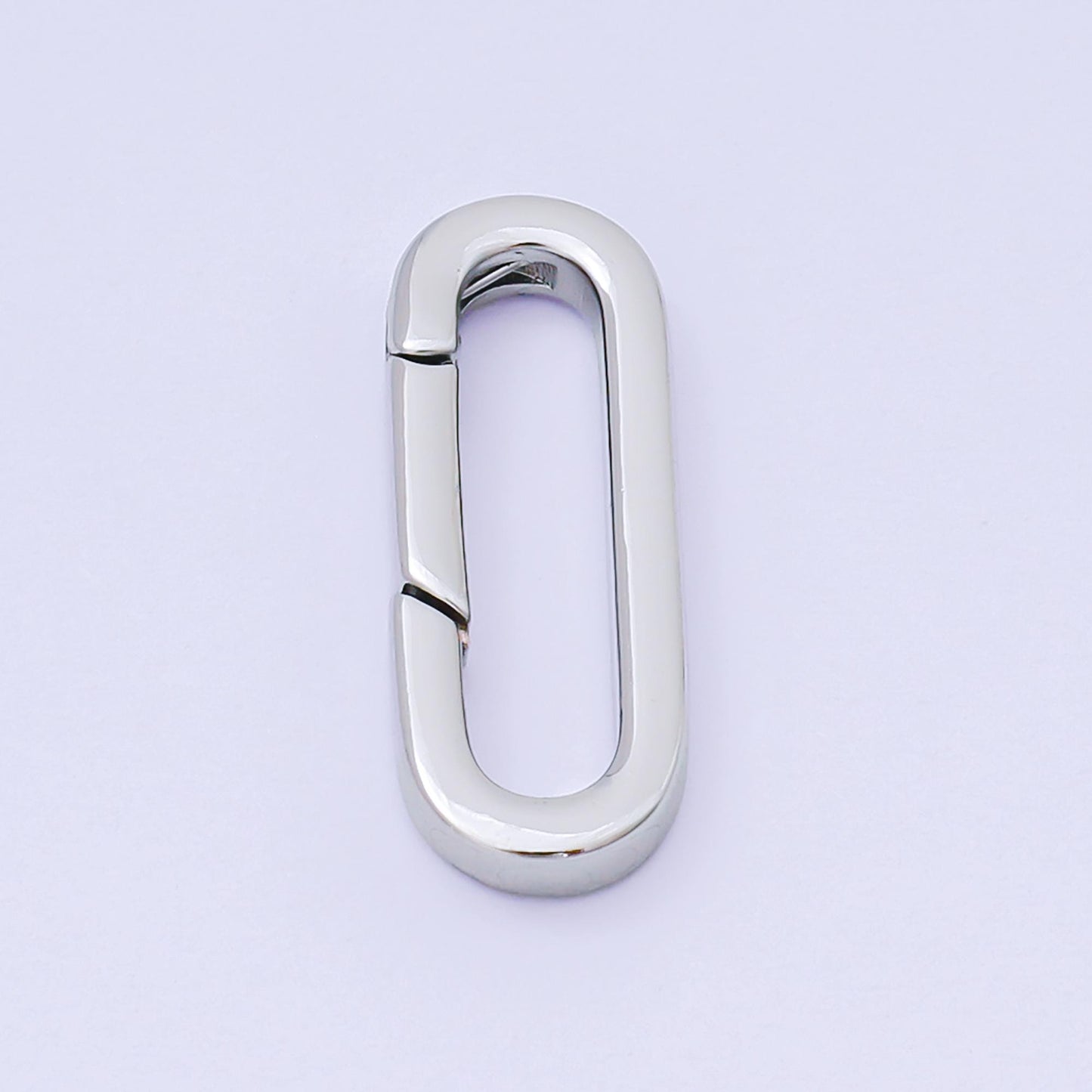 14K Gold Filled 21mm Long Oval Push Gate Clasp Closure Finding in Gold & Silver | Z1335