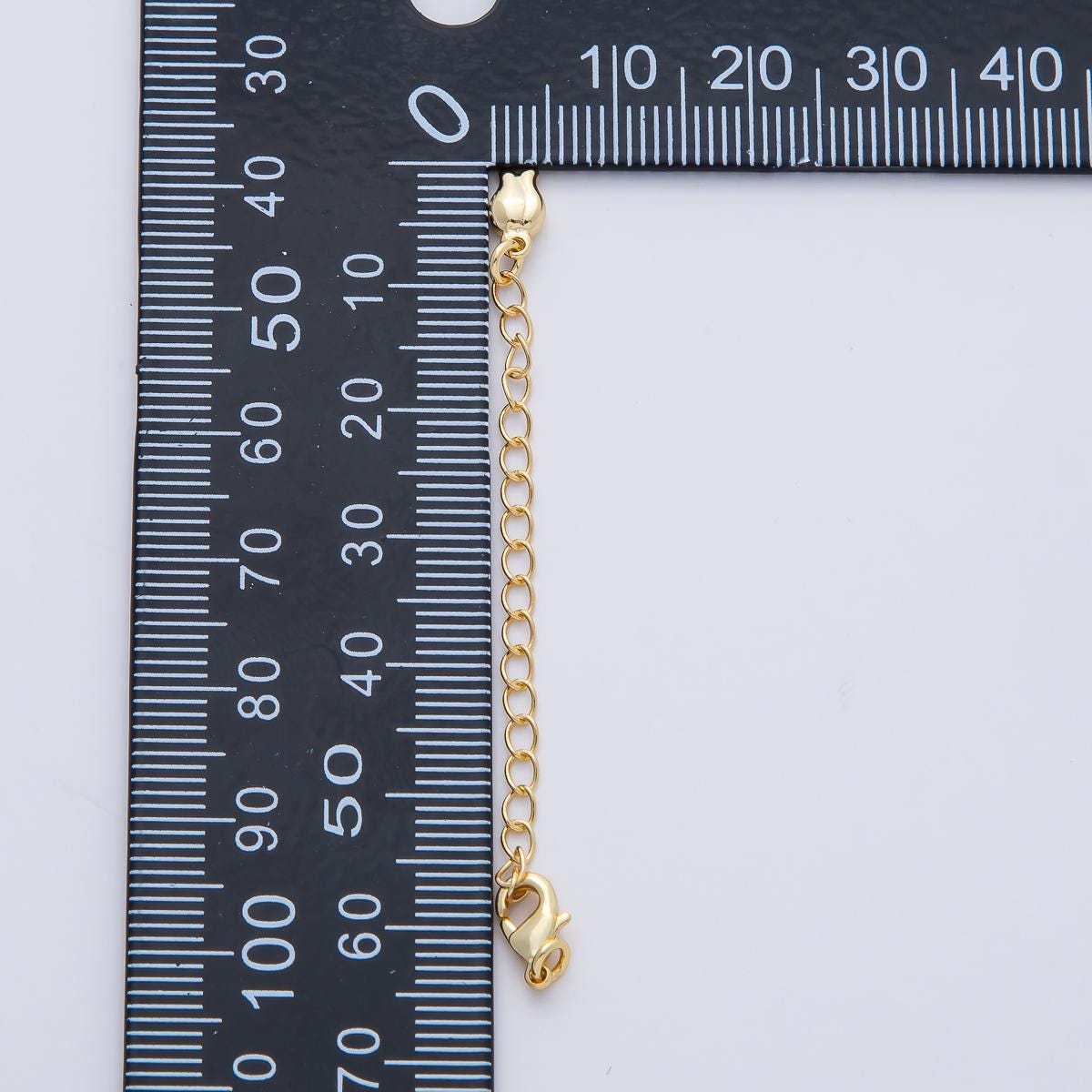 18K Gold Filled Minimalist Lobster Clasps Extender Chain Charm Set Findings DIY Bracelet Necklace Adjustable Jewelry Making | Z1482