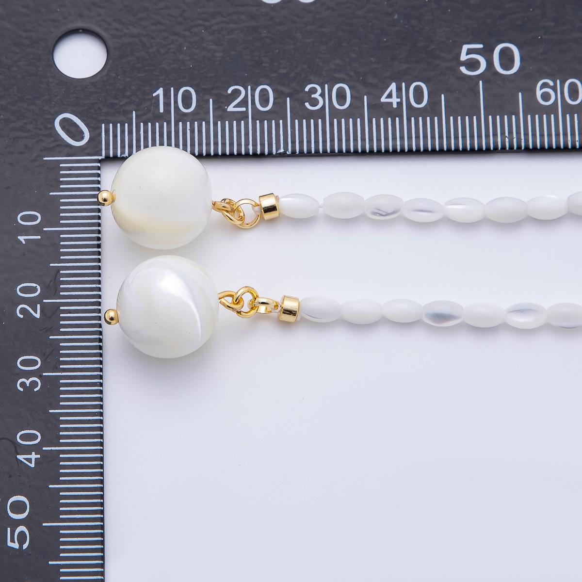 3.3mm Freshwater Pearl Rice-Shaped Lariat Chain Necklace | WA-1180