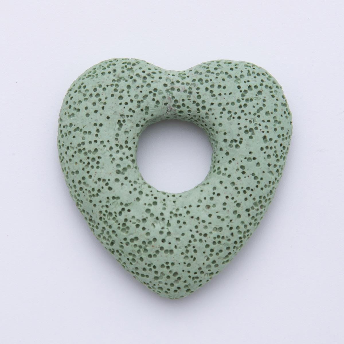 53MM Big Lava Stone Heart Natural Stone Charm for Necklace Jewelry Making Supply Textured Lava Stone Heart Volcanic Rock Charm | Z1470