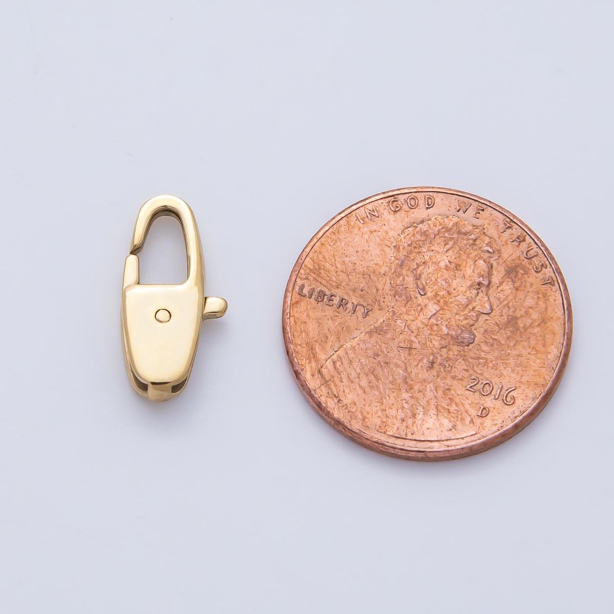 Stainless Steel 14.4mm Oblong Lobster Claw Clasps Closure Finding DIY Jewelry Supply for Custom Necklace & Bracelet Making | Z1625