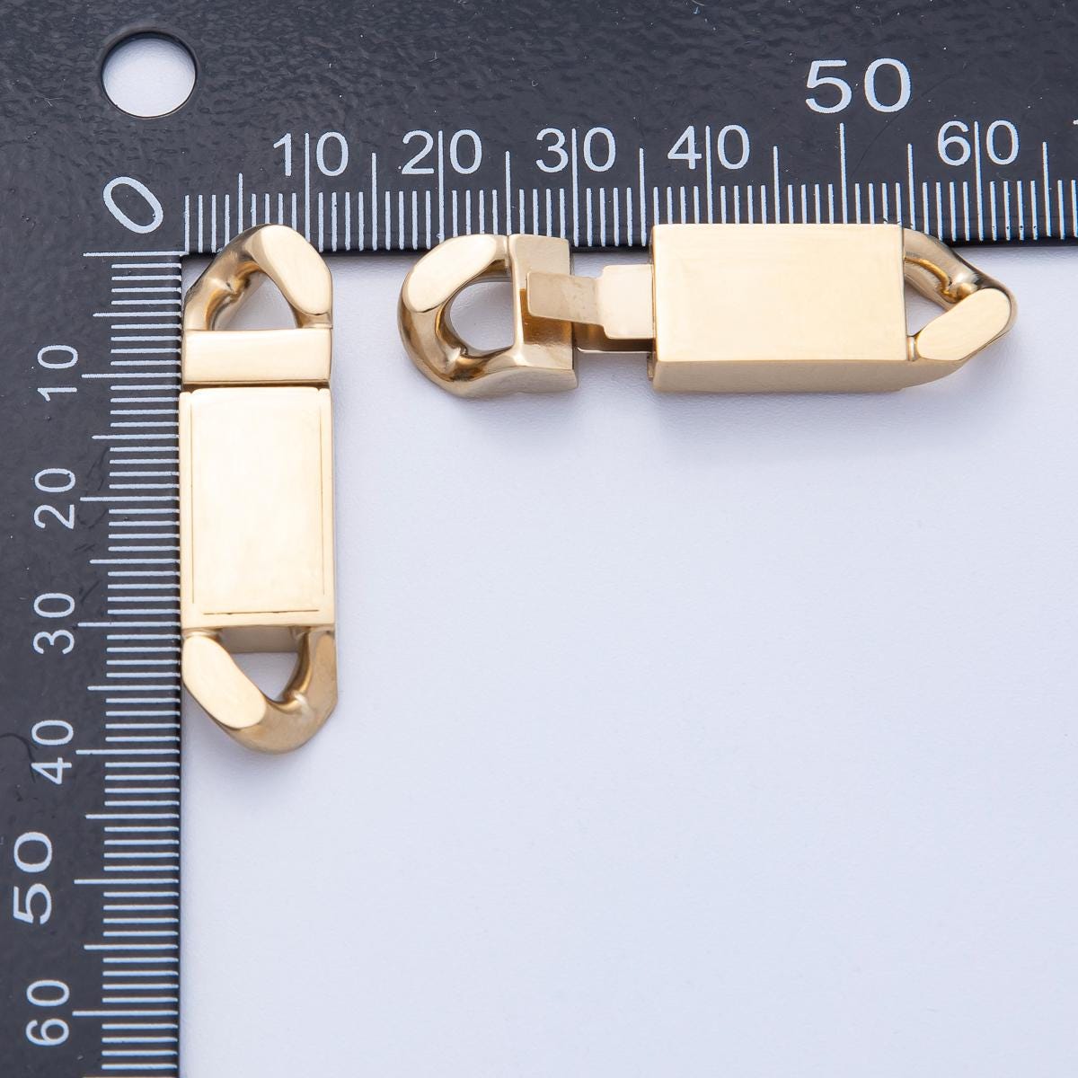 Gold Stainless Steel Spring Clasps Lobster Clasp for Cuba Hiphop Chain Bracelet and Necklace Buckle Jewelry Making Supply Z1660