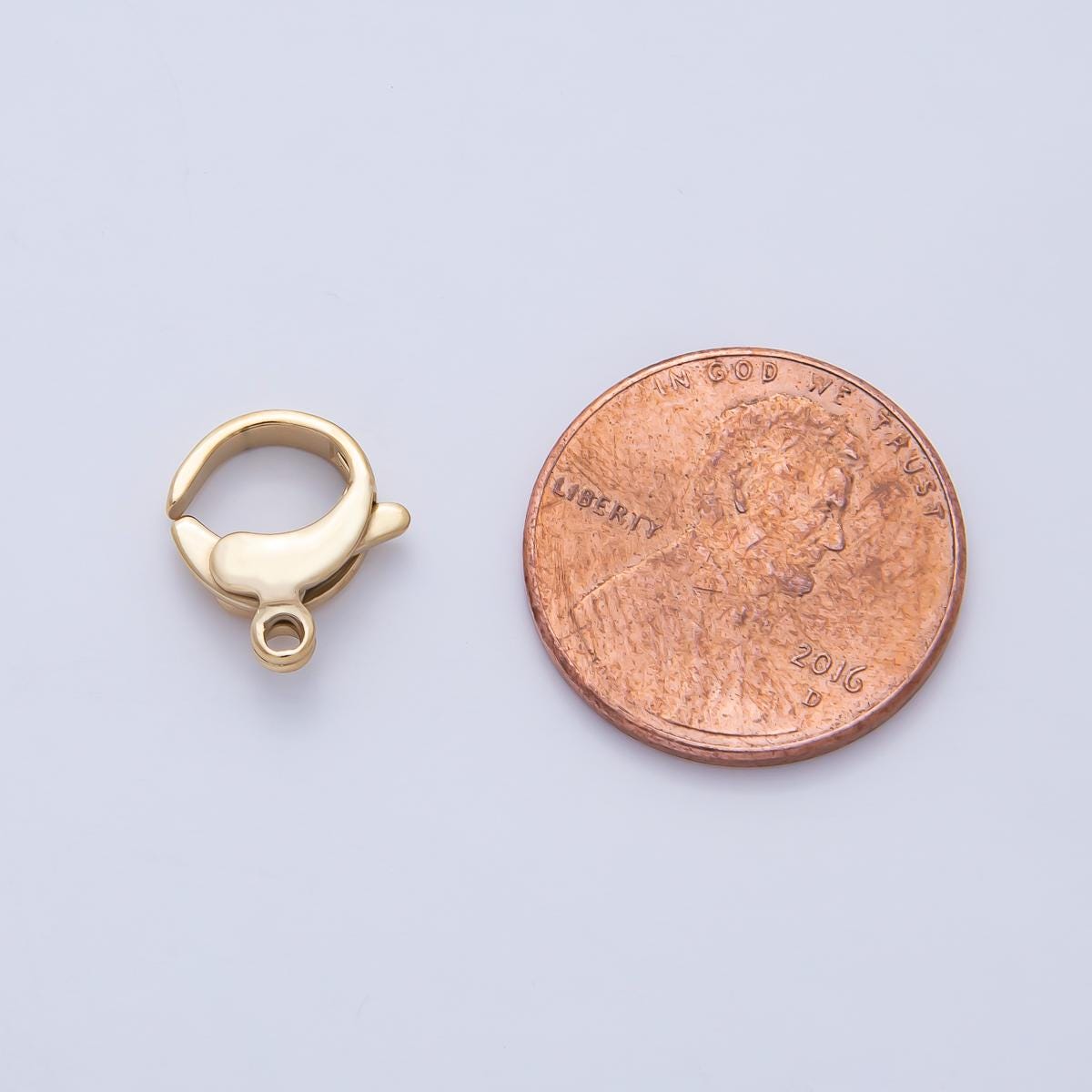 Stainless Steel 11.9mm Round Lobster Claw Clasps Closure Finding DIY Jewelry Supply for Custom Necklace & Bracelet Making | Z1624