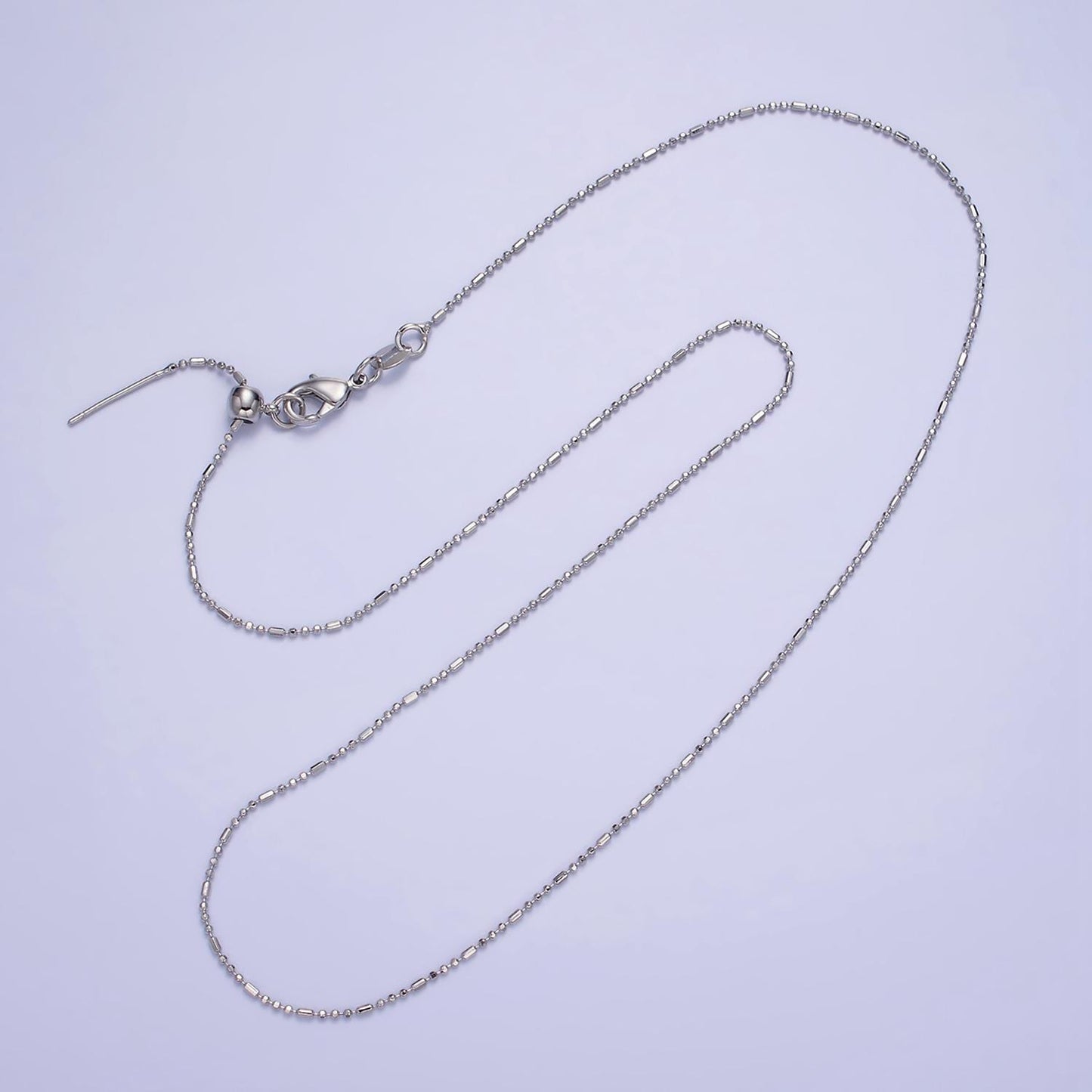 Dainty Threader Beaded Chain adjustable necklace ready to wear 24k gold filled necklace dainty chain for jewelry making with charm WA2423