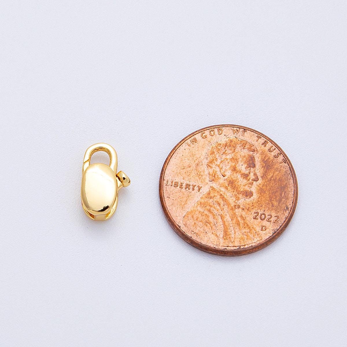 18K Gold Filled 11mm Minimalist Lobster Clasp Closure DIY dainty jewelry hook for necklace and bracelet making | Findings-00054