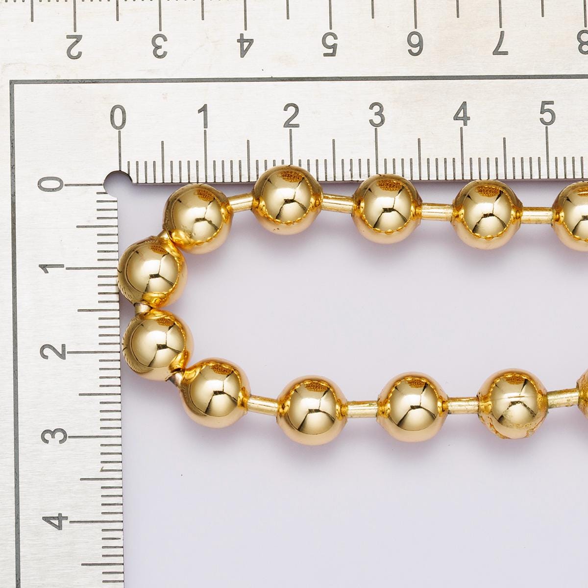 8.2mm ball beads 24k Gold Filled chain by yard, special chain Ball chain, round beads chain for diy craft Roll-1860
