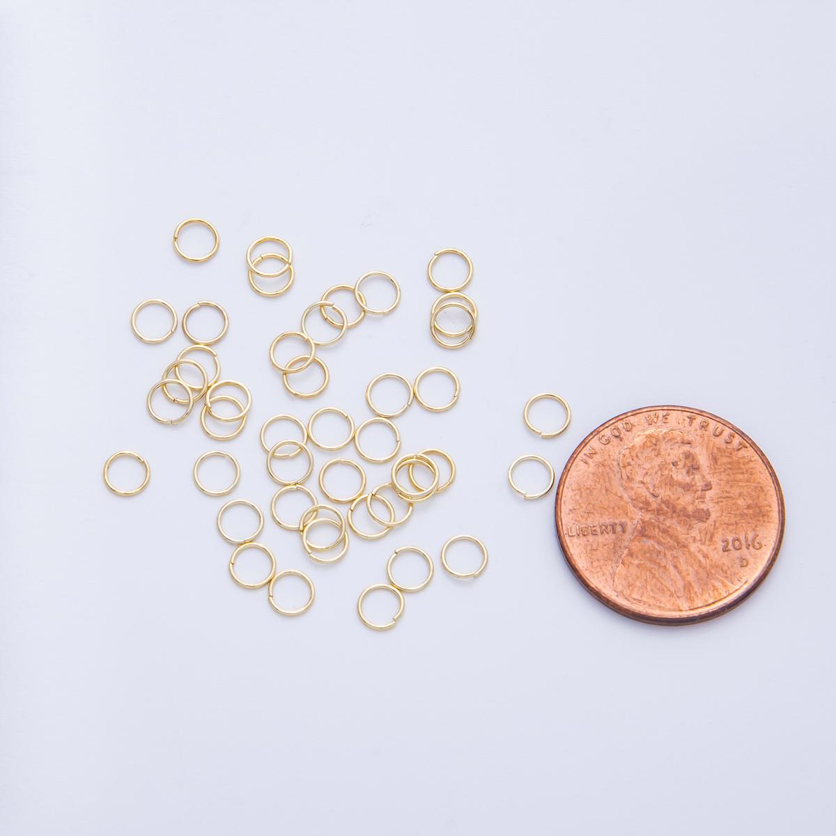 1 Pack 0.4mm x 4mm 16k Gold Filled Jump Ring Connectors for Jewelry Making DIY Supply for custom necklace and bracelet | FINDINGS-00061