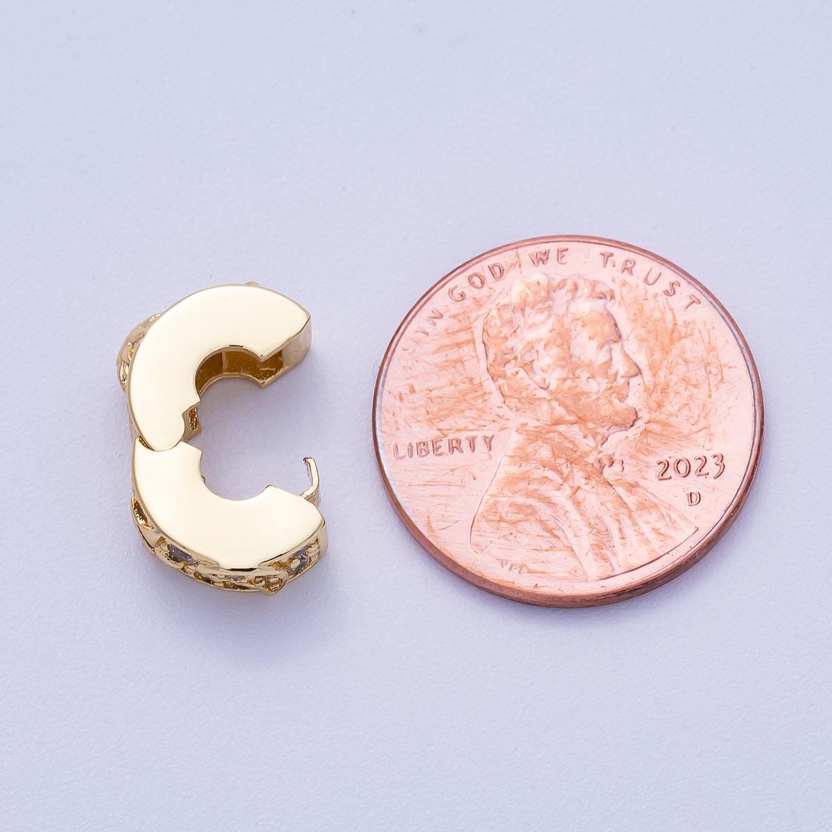 16k Gold Filled 11.1mm Celestial Sun and Moon Spacer Charm Bead for bracelets necklaces sparkling cubic zirconia galaxy gift | BEADS-00232