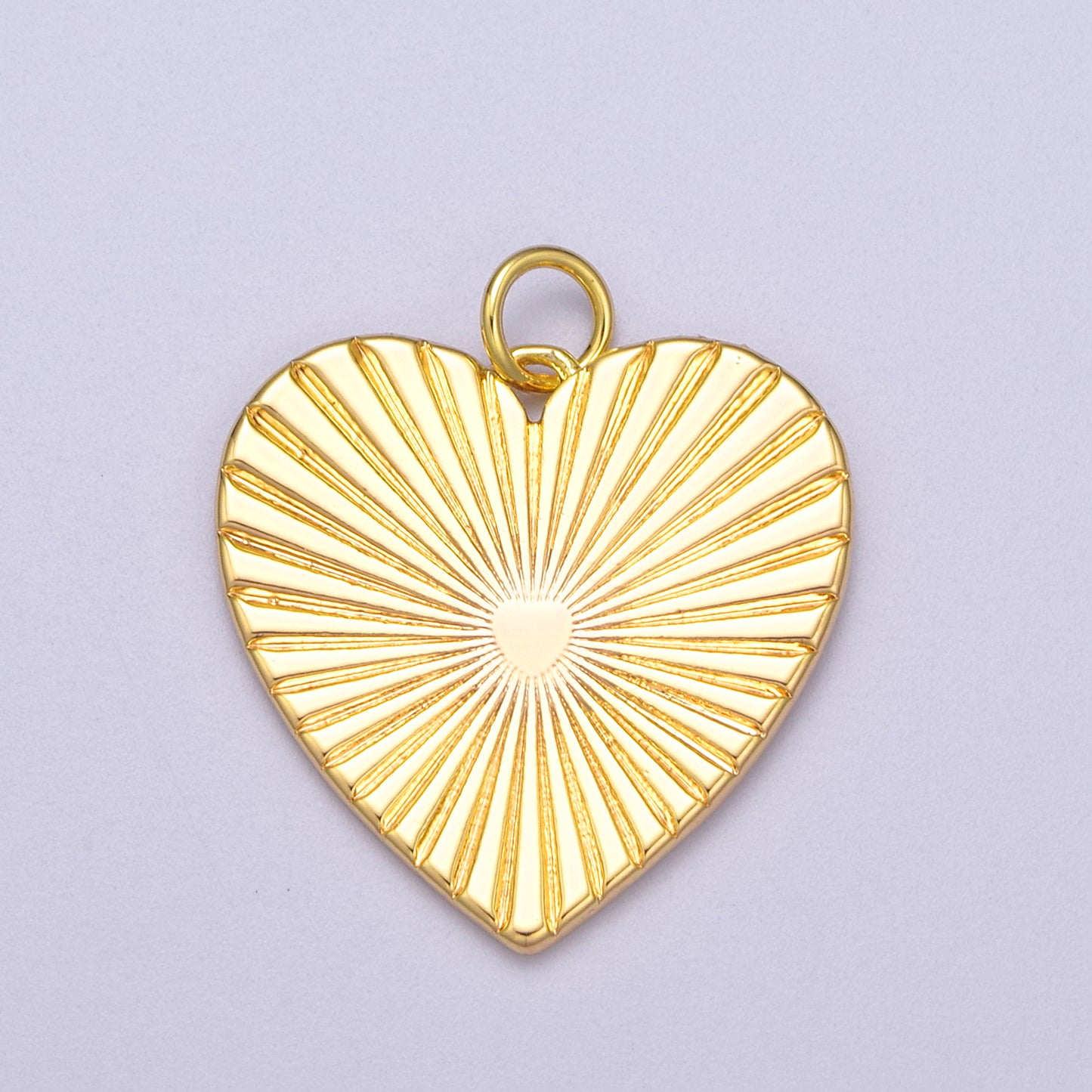Gold filled heart charm necklace clear cz sunburst gold pendant, dainty heart love valentine gift necklace supply n-271