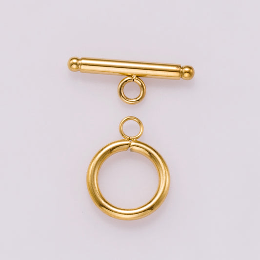 1 set stainless steel gold toggle clasp for bracelet necklace jewelry making supply p-933
