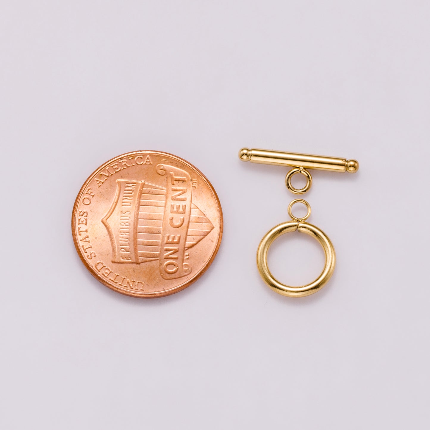 1 set stainless steel gold toggle clasp for bracelet necklace jewelry making supply p-933