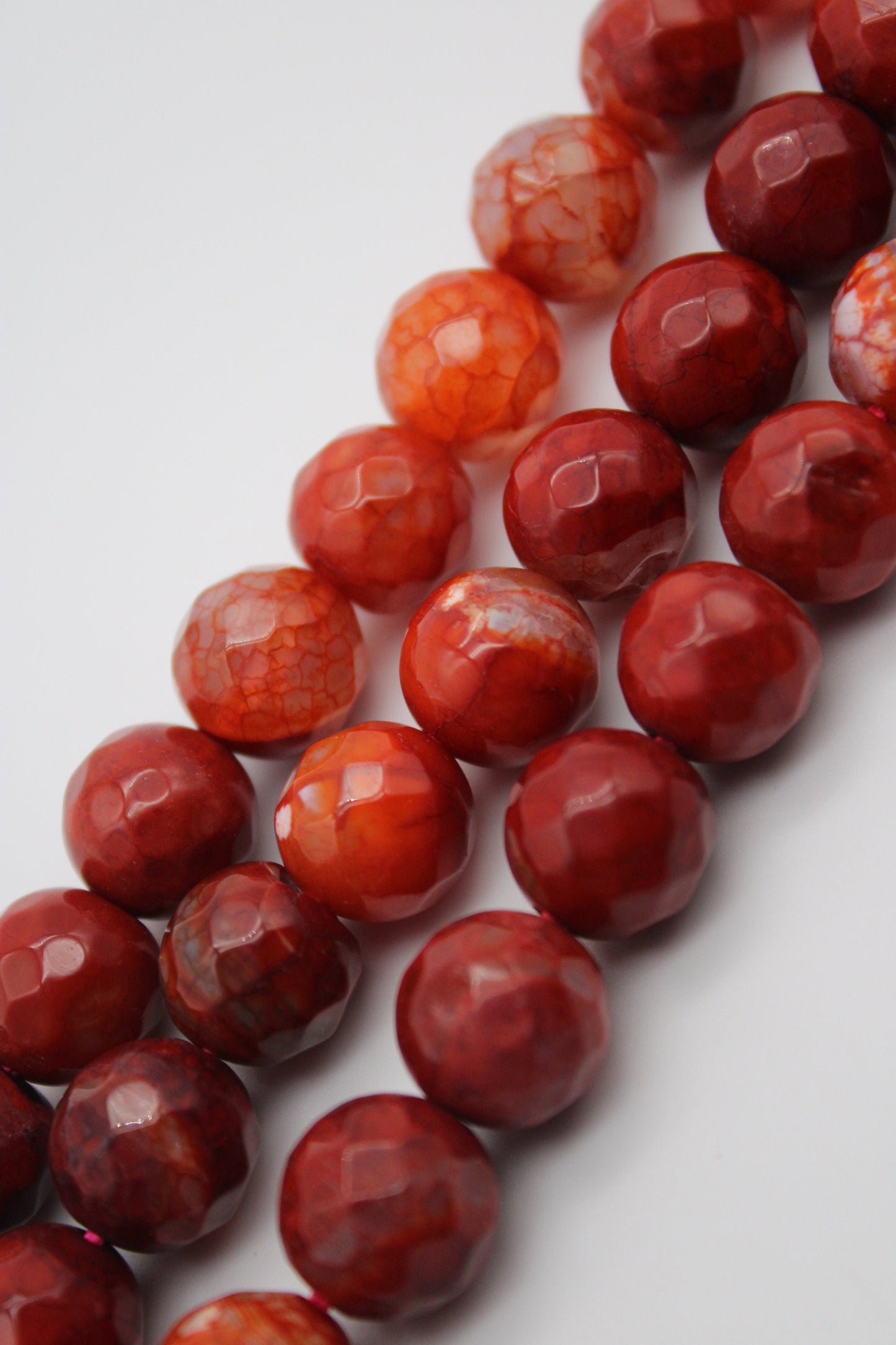 Genuine Natural Red Jasper Loose Beads Faceted Round shape 12mm, Great Quality, Supplies for DIY
