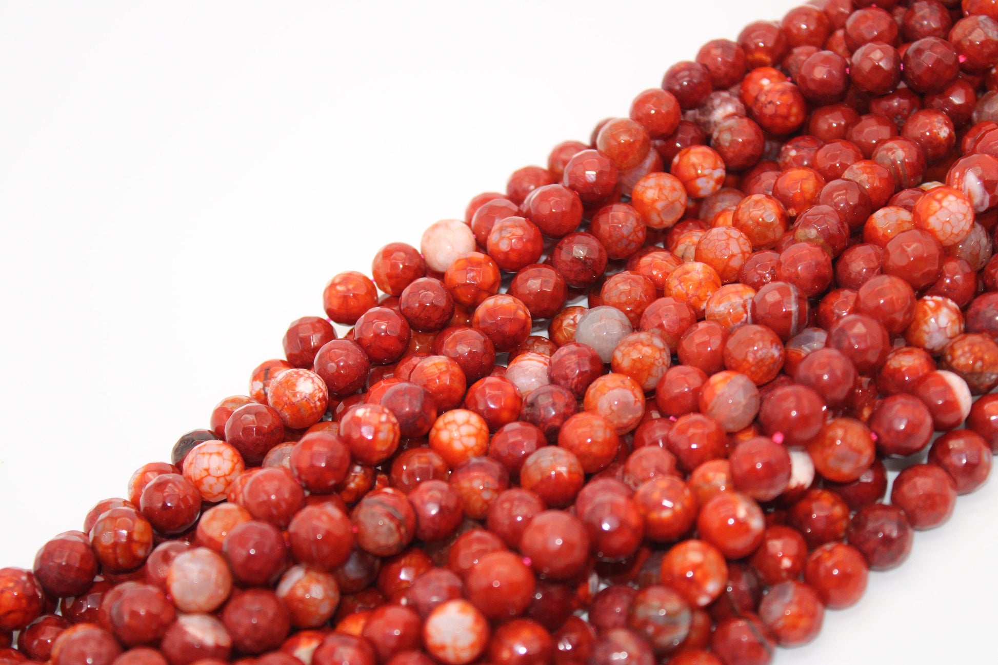 Genuine Natural Red Jasper Loose Beads Faceted Round shape 12mm, Great Quality, Supplies for DIY