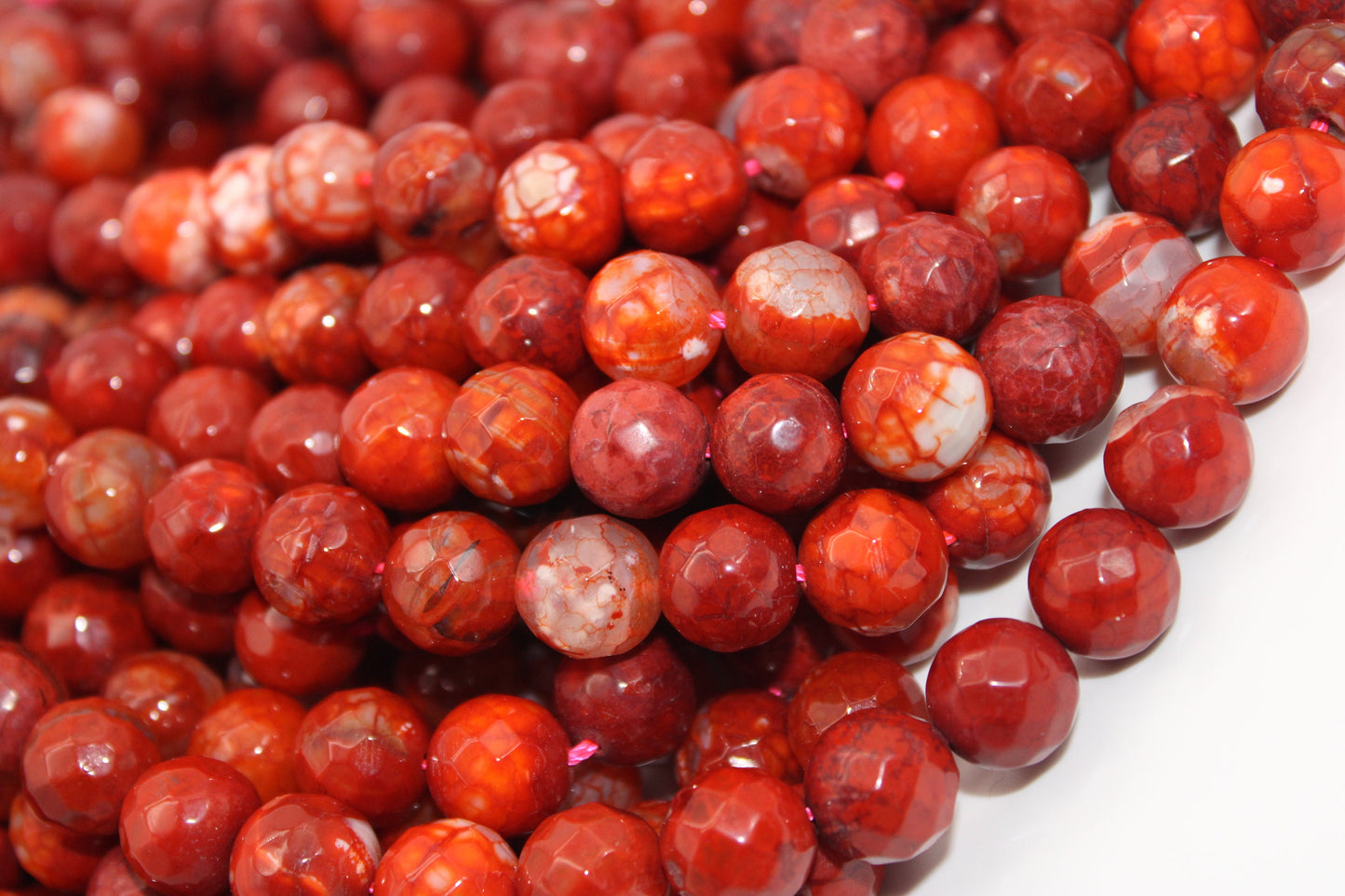 Genuine Natural Red Jasper Loose Beads Faceted Round shape 12mm, Great Quality, Supplies for DIY