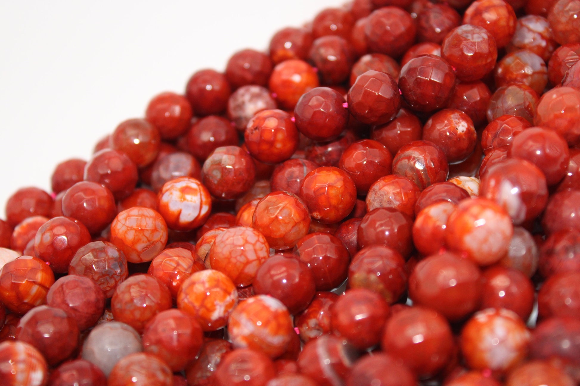 Genuine Natural Red Jasper Loose Beads Faceted Round shape 12mm, Great Quality, Supplies for DIY