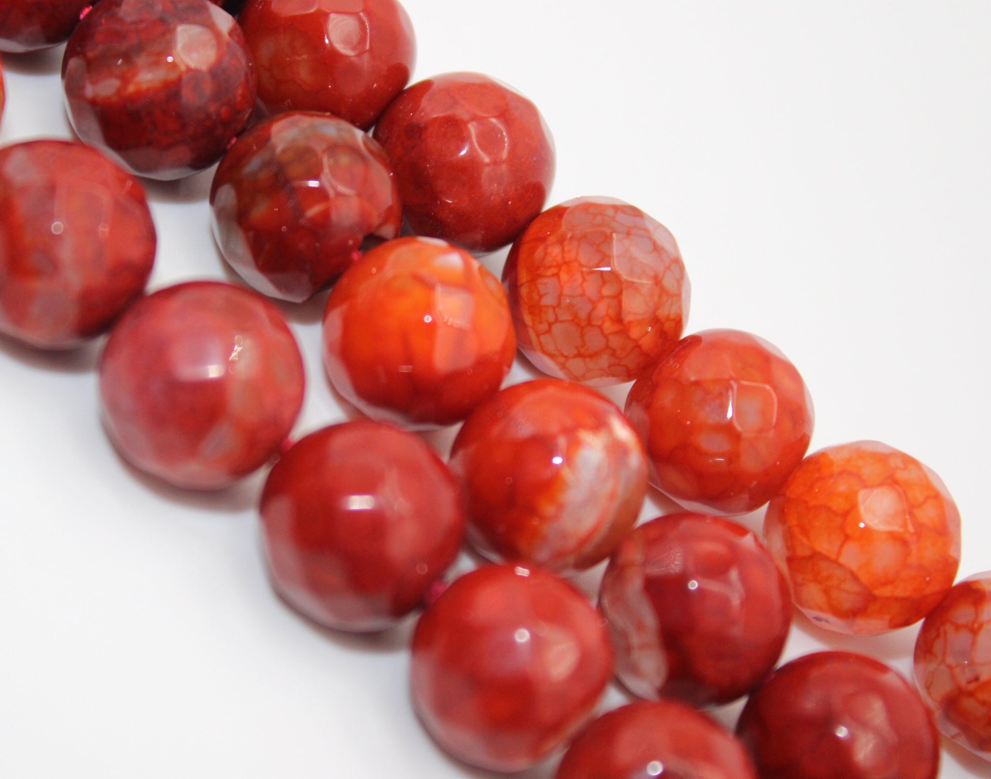 Genuine Natural Red Jasper Loose Beads Faceted Round shape 12mm, Great Quality, Supplies for DIY