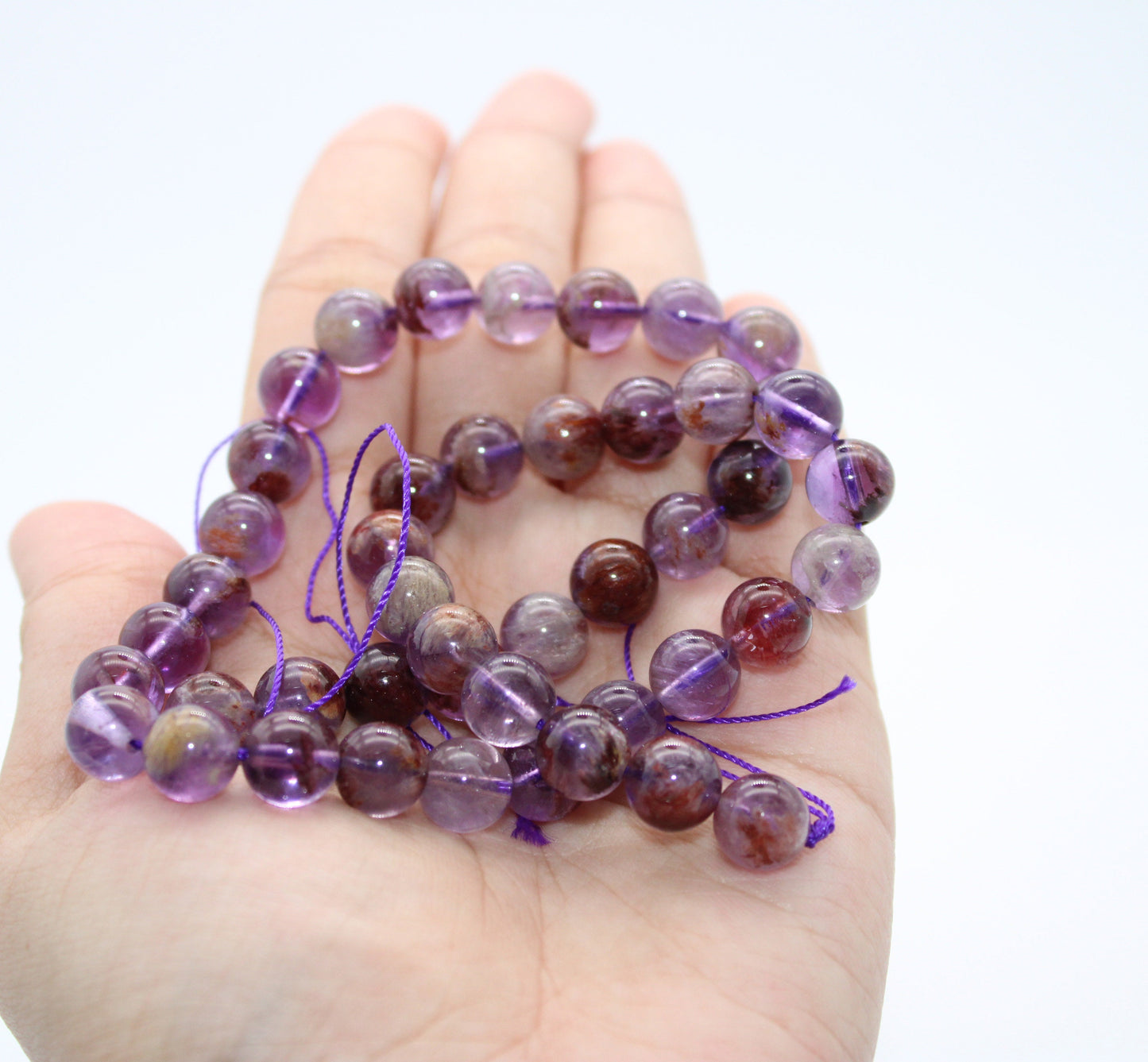 8mm Amethyst Beads, Natural Amethyst Bead, Round Shape, February Birthstone Purple Beads, Natural Gemstone, Jewelry Making, Great Quality
