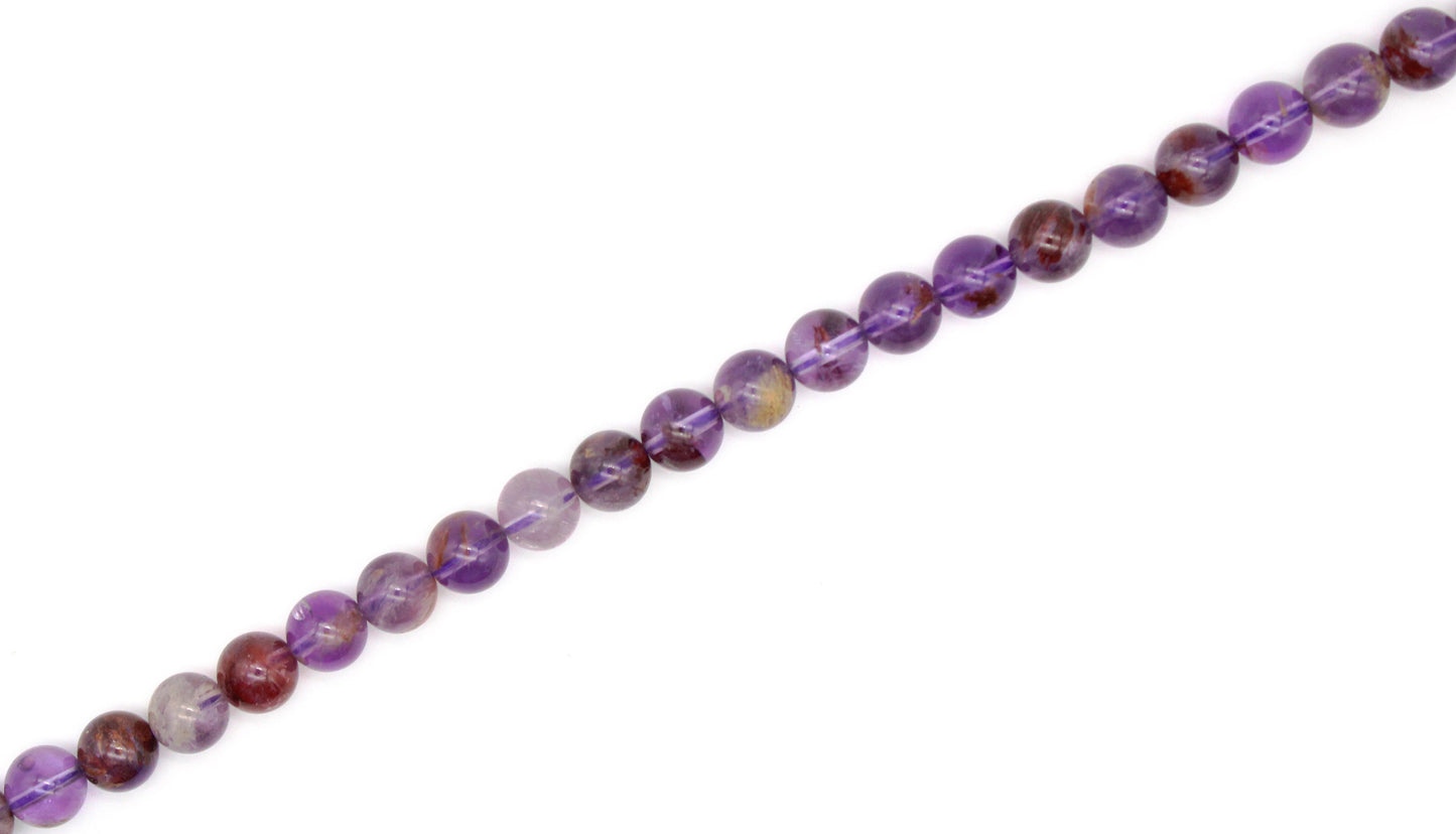 8mm Amethyst Beads, Natural Amethyst Bead, Round Shape, February Birthstone Purple Beads, Natural Gemstone, Jewelry Making, Great Quality