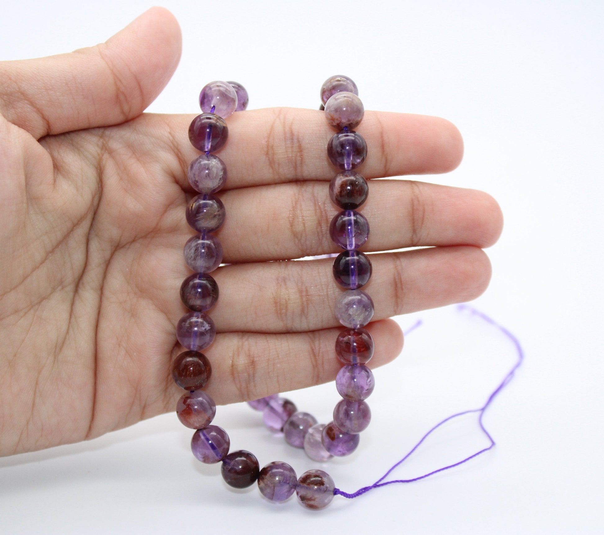 8mm Amethyst Beads, Natural Amethyst Bead, Round Shape, February Birthstone Purple Beads, Natural Gemstone, Jewelry Making, Great Quality