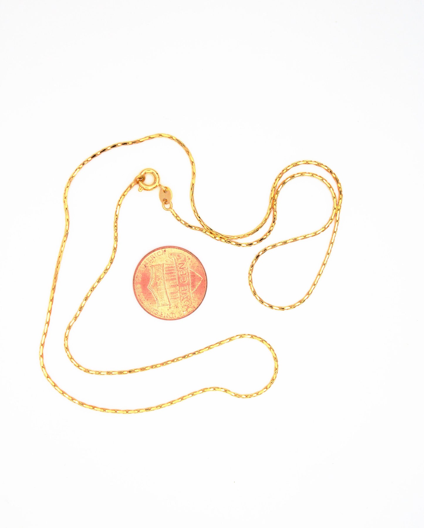 Dainty 1mm Snake Chain Necklace, Gold Plated 18k Snake Chain, 50cm Length Necklace, Great Quality, Jewelry Supplies, 192