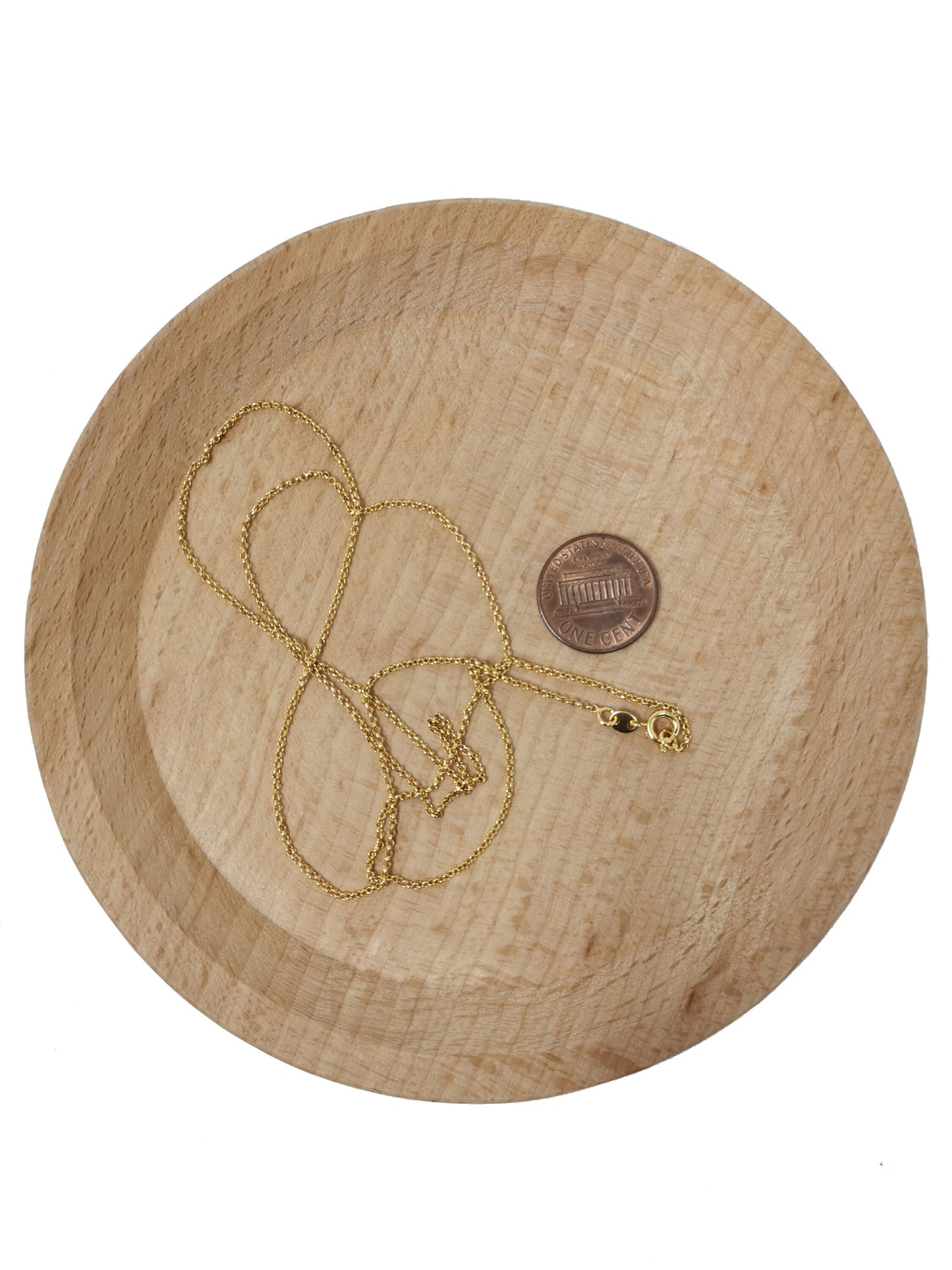 23.5'' Ready to Use 24K Gold Filled Cable Rolo Necklace Chain, Layering Cable Chain Rolo Dainty Necklace, For Pendant Charm Necklace, 398