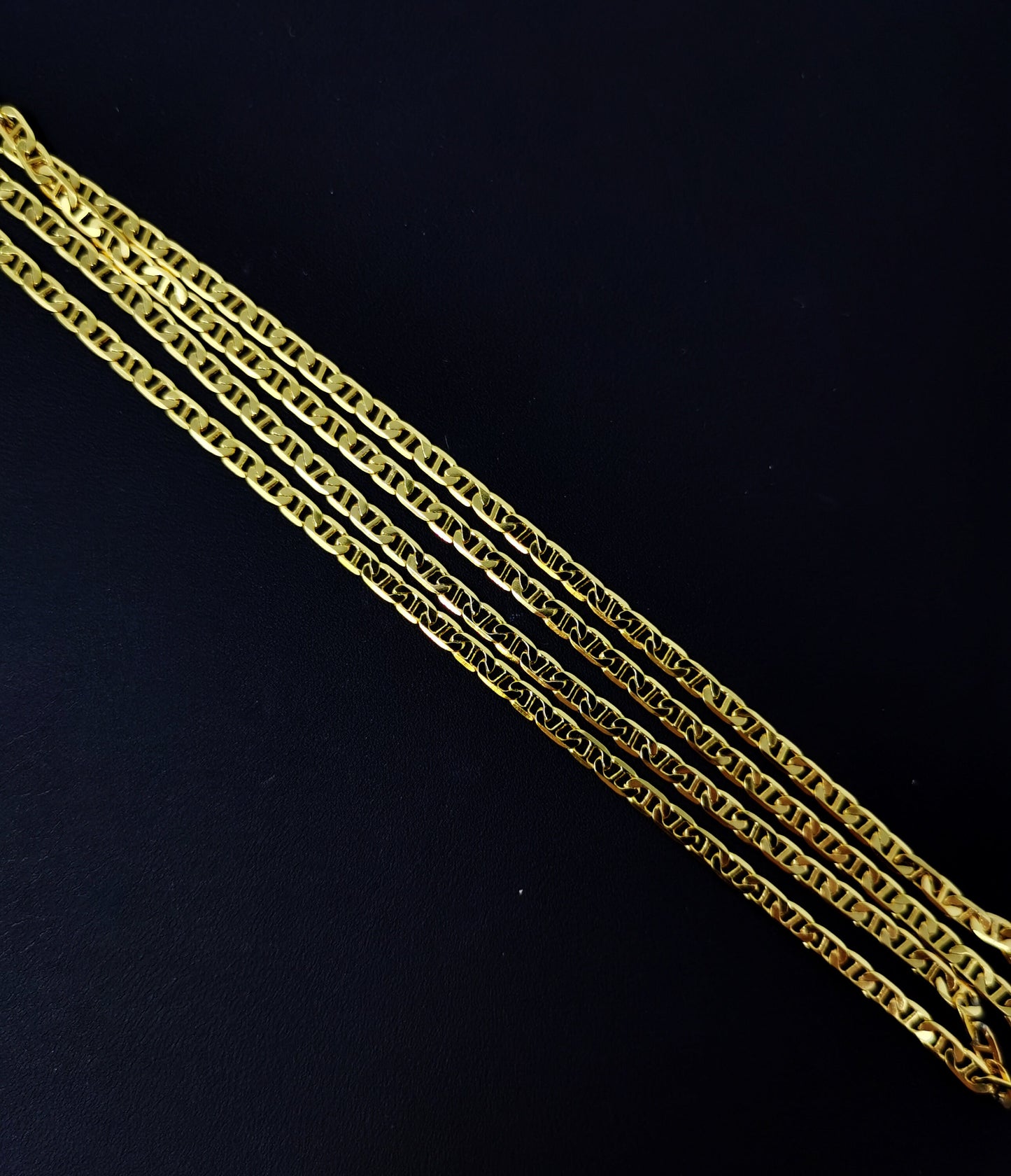 1pc 23.5'' Ready to Use 24K Gold Anchor Necklace Chain, Layering Anchor Chain Dainty Necklace, For Pendant Charm Necklace Making,399