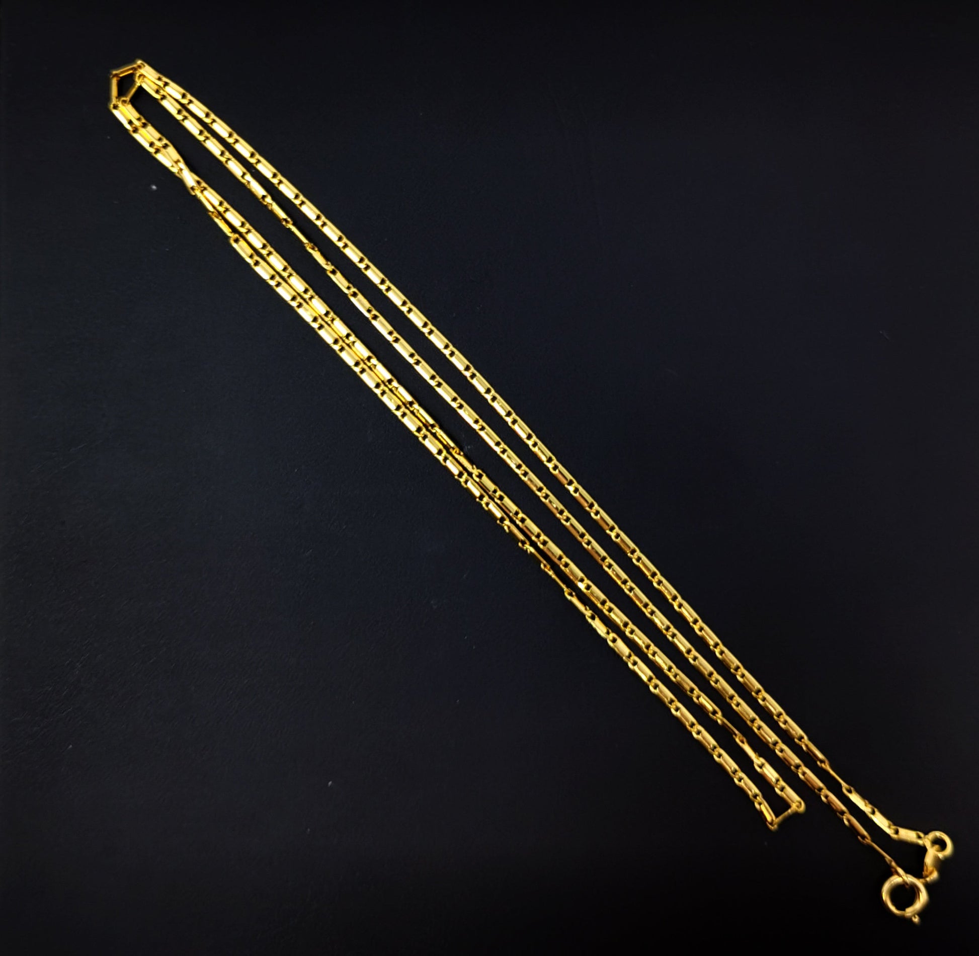 1pc 23.5'' Ready to Use Gold Filled Unique Necklace Chain, Layering Unique Chain Dainty Necklace, Perfect for Pendant Charm Necklace, CH-410