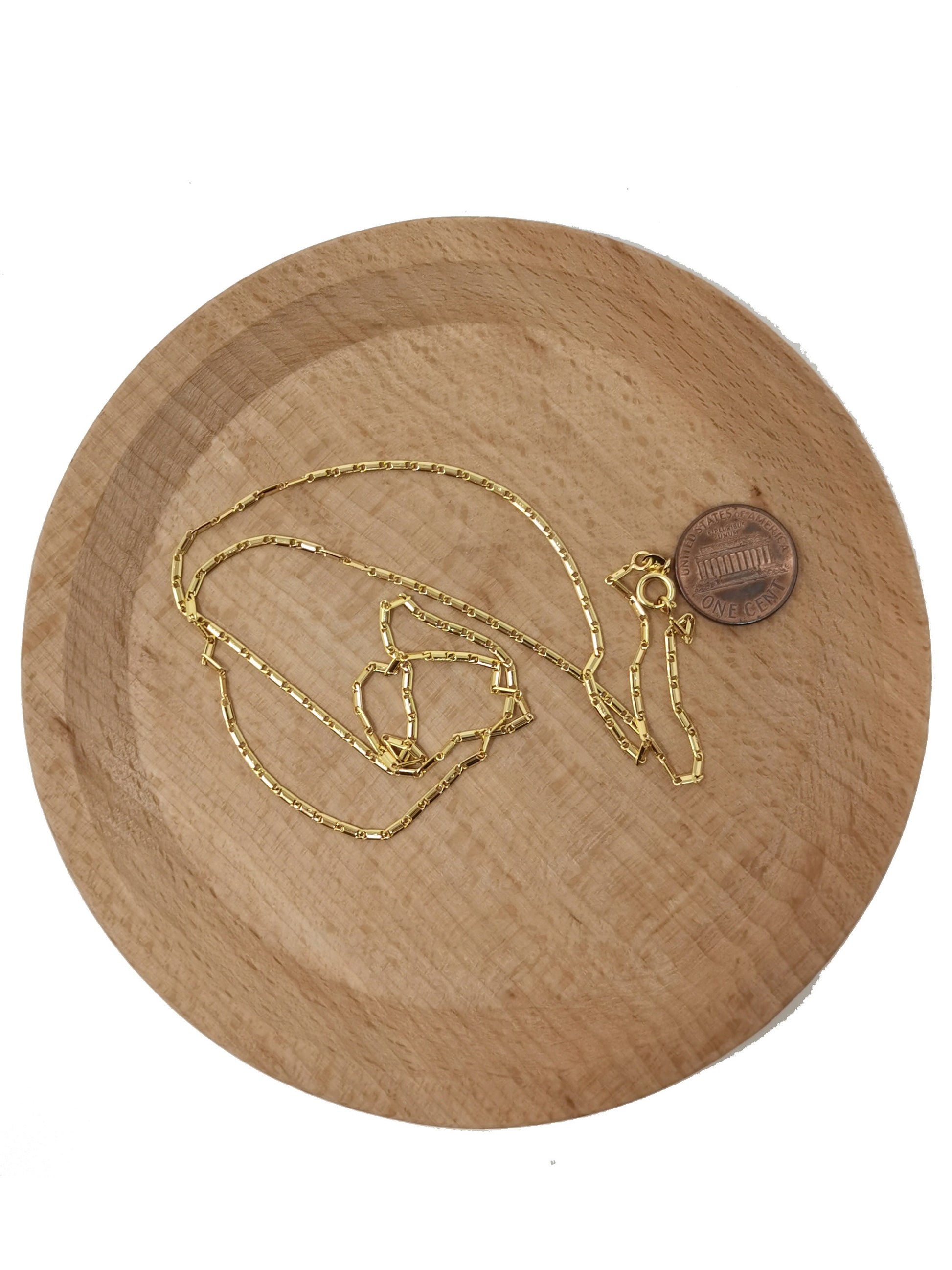 1pc 23.5'' Ready to Use Gold Filled Unique Necklace Chain, Layering Unique Chain Dainty Necklace, Perfect for Pendant Charm Necklace, CH-410