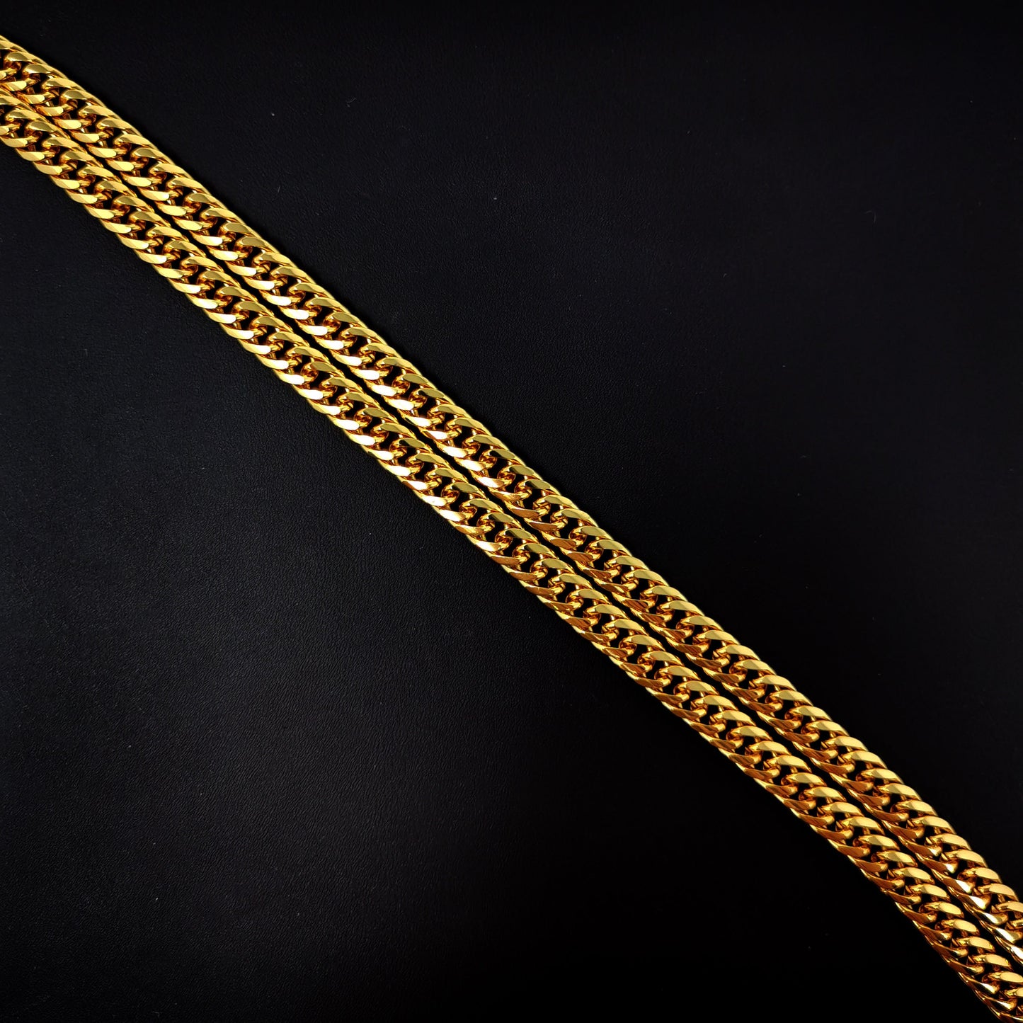 1pc 23.5'' Ready to Use 24K Gold Filled Cuban Curb Necklace Chain, Layer Cuban Curb Chain Dainty Necklace, Pendant Charm Necklace Making-417