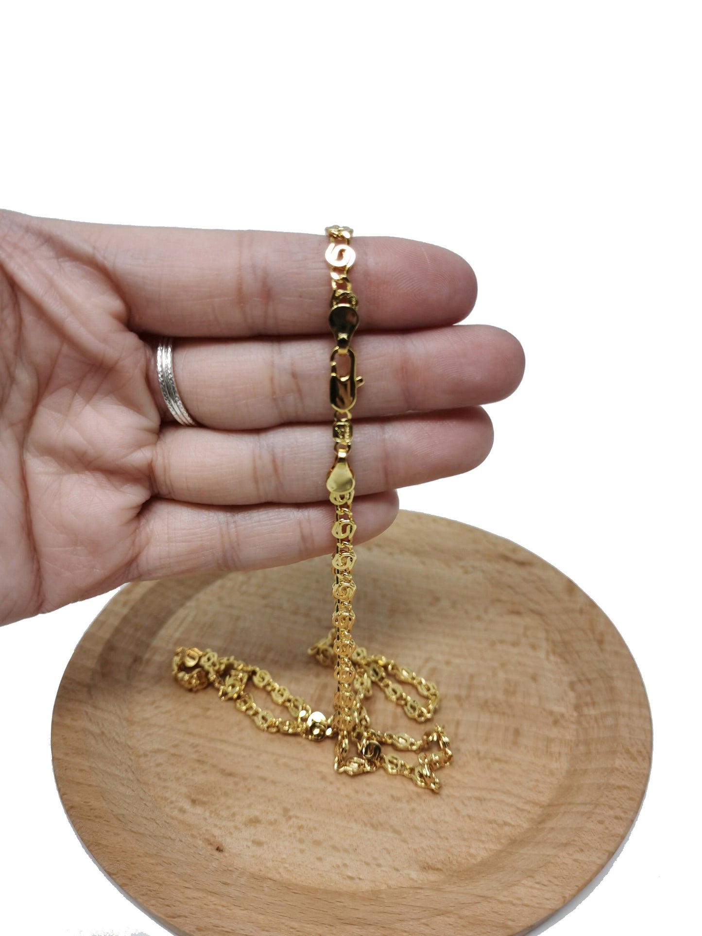 1pc 24k Gold Filled 23.5'' Ready to Use Gold Filled Unique Necklace Chain, Layering Unique Chain Dainty Necklace, for DIY Necklace, 420