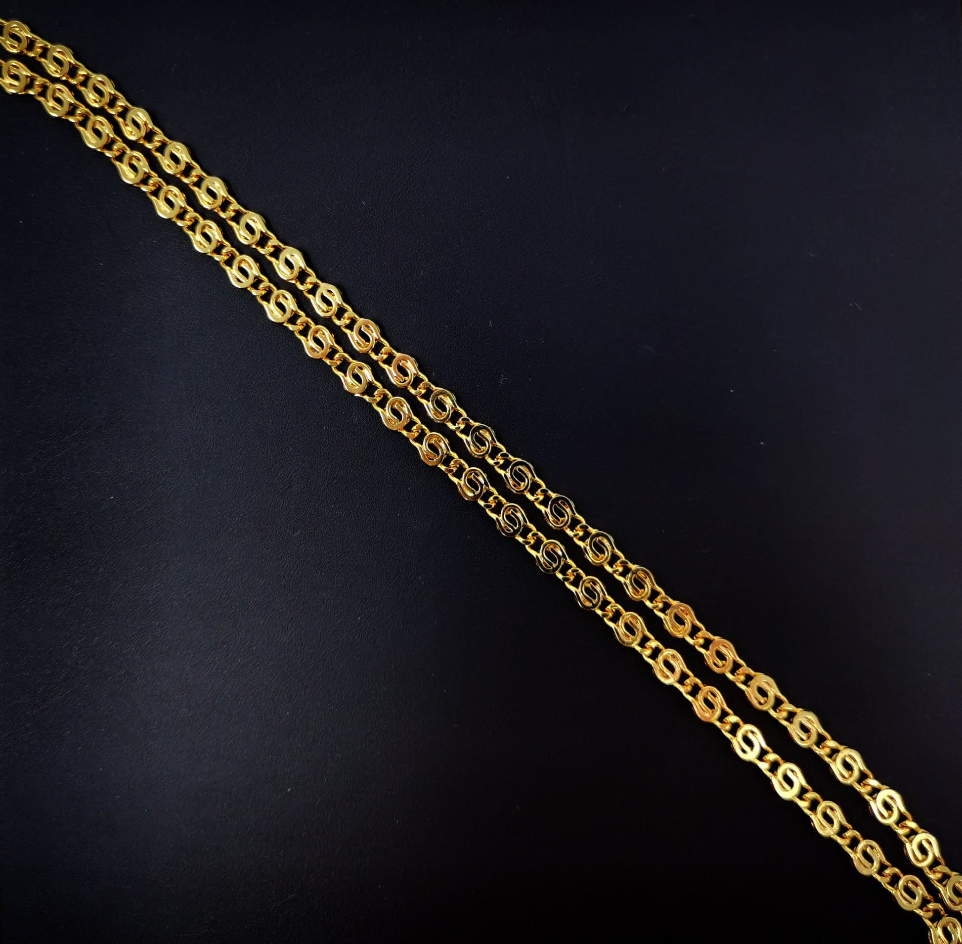 1pc 24k Gold Filled 23.5'' Ready to Use Gold Filled Unique Necklace Chain, Layering Unique Chain Dainty Necklace, for DIY Necklace, 420