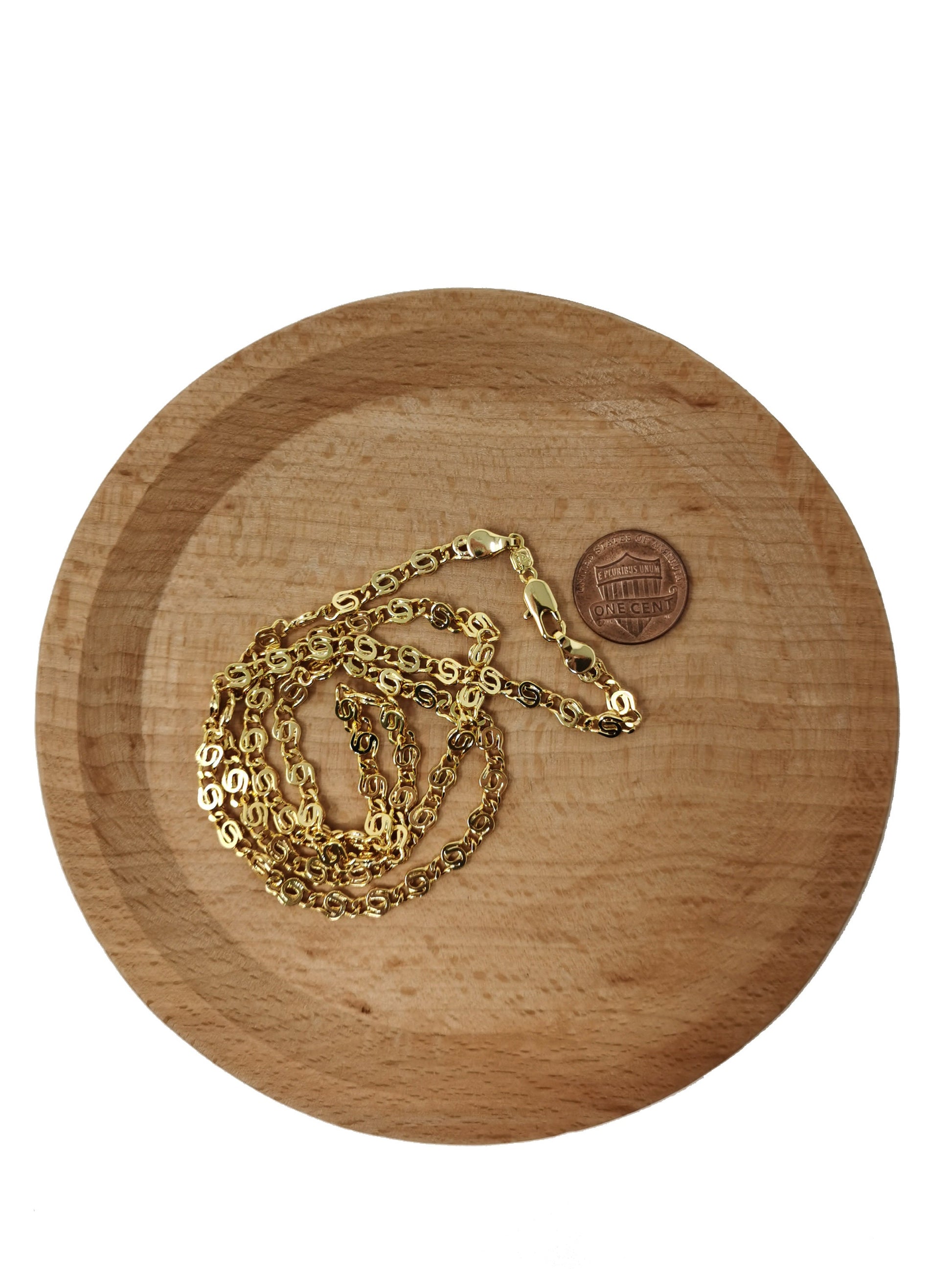 1pc 24k Gold Filled 23.5'' Ready to Use Gold Filled Unique Necklace Chain, Layering Unique Chain Dainty Necklace, for DIY Necklace, 420