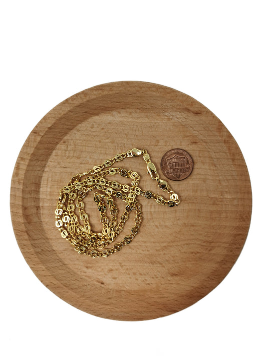 1pc 24k Gold Filled 23.5'' Ready to Use Gold Filled Unique Necklace Chain, Layering Unique Chain Dainty Necklace, for DIY Necklace, 420