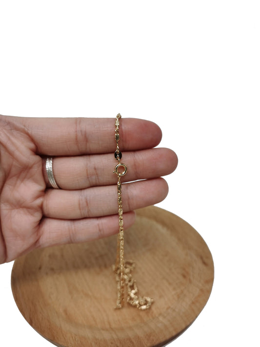 1pc 17.7'' Ready to Use 18K Gold Unique Necklace Chain, Layering Unique Chain Dainty Necklace, Perfect for Pendant Charm Necklace,441